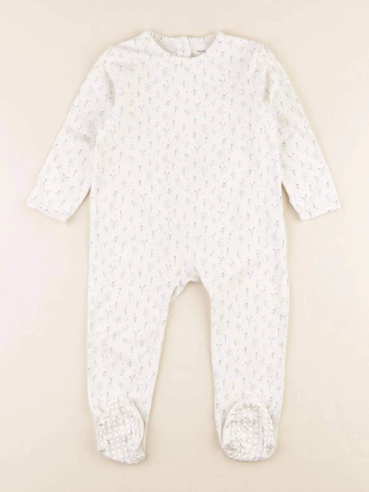 Vertbaudet - pyjama coton blanc - 2 ans