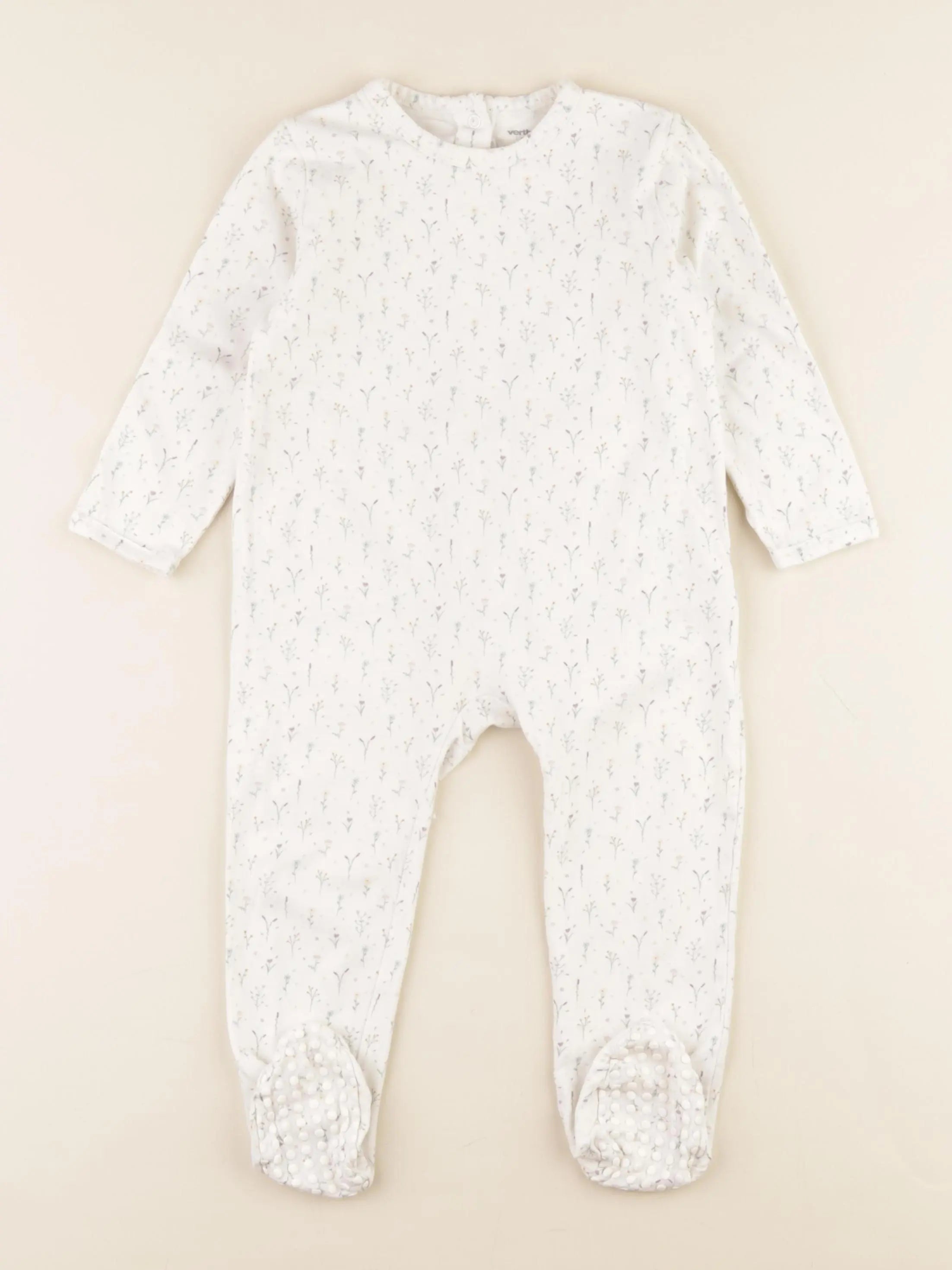 Vertbaudet - pyjama coton blanc - 2 ans