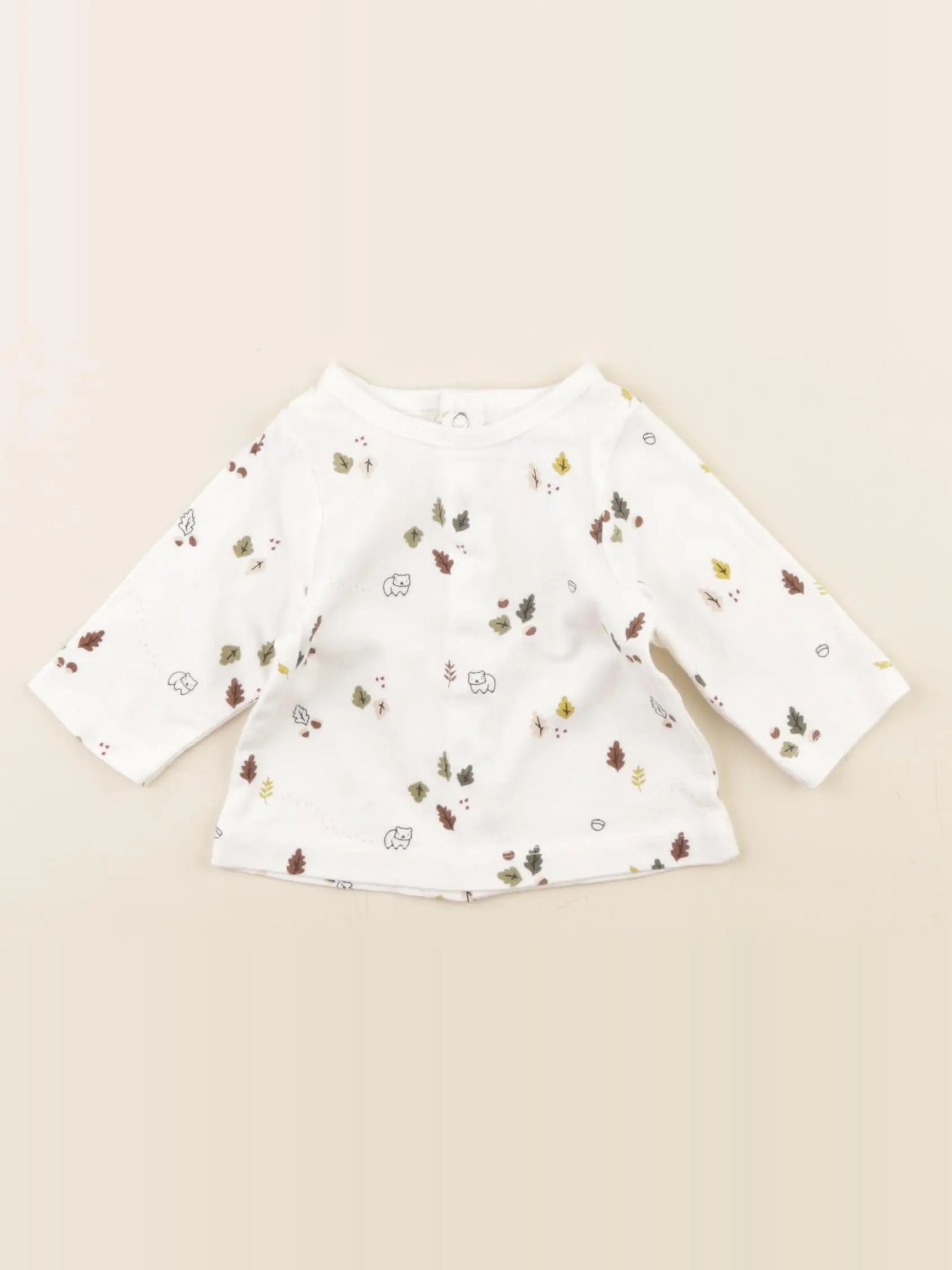 Vertbaudet - tee-shirt blanc - 1 mois