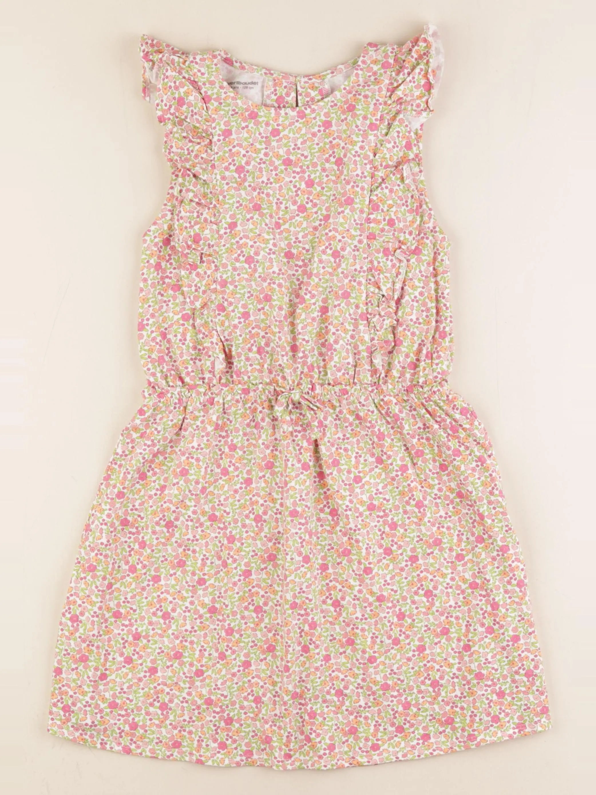 Vertbaudet - robe rose, multicolore - 8 ans