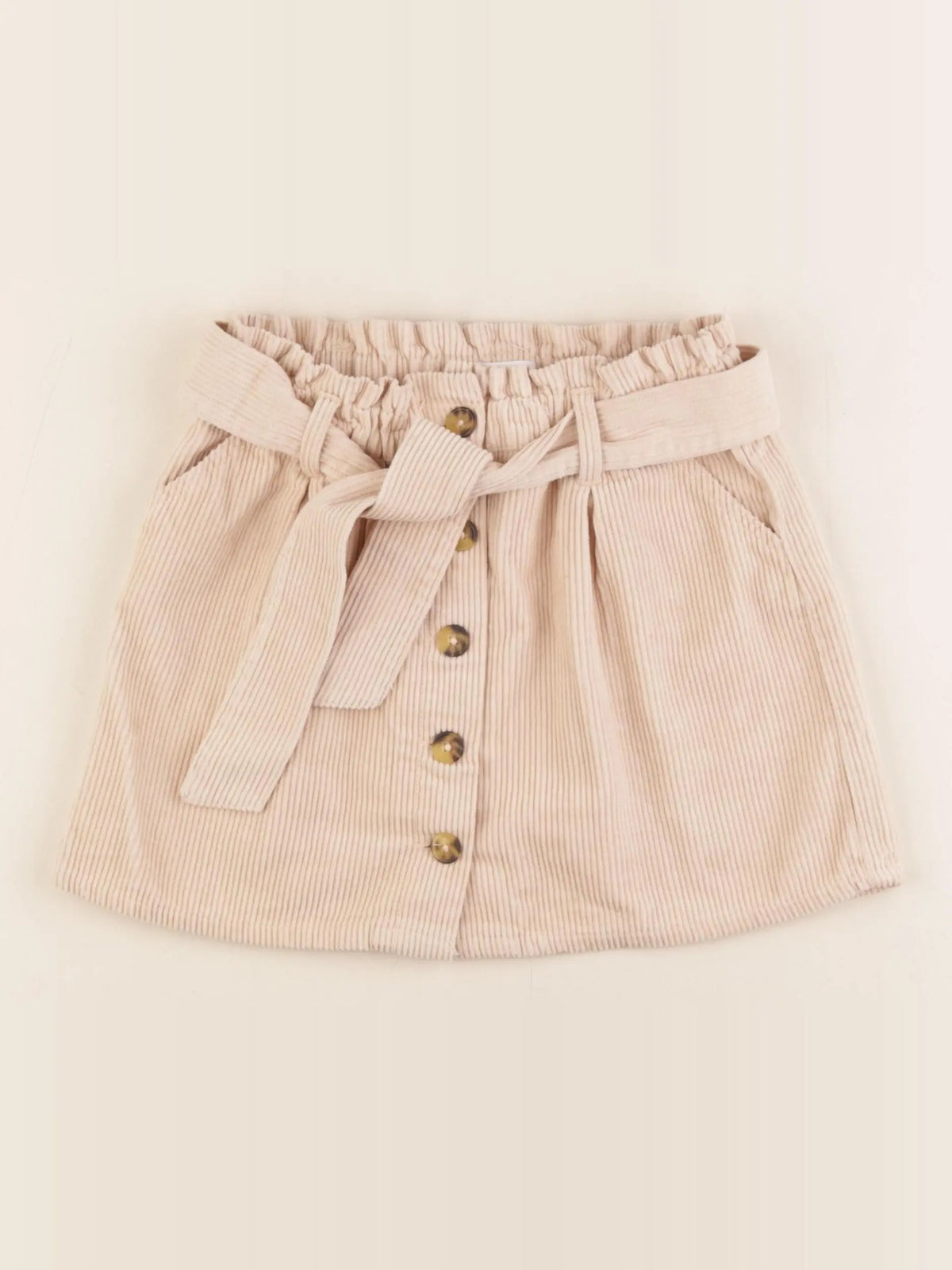 Vertbaudet - jupe beige - 8 ans