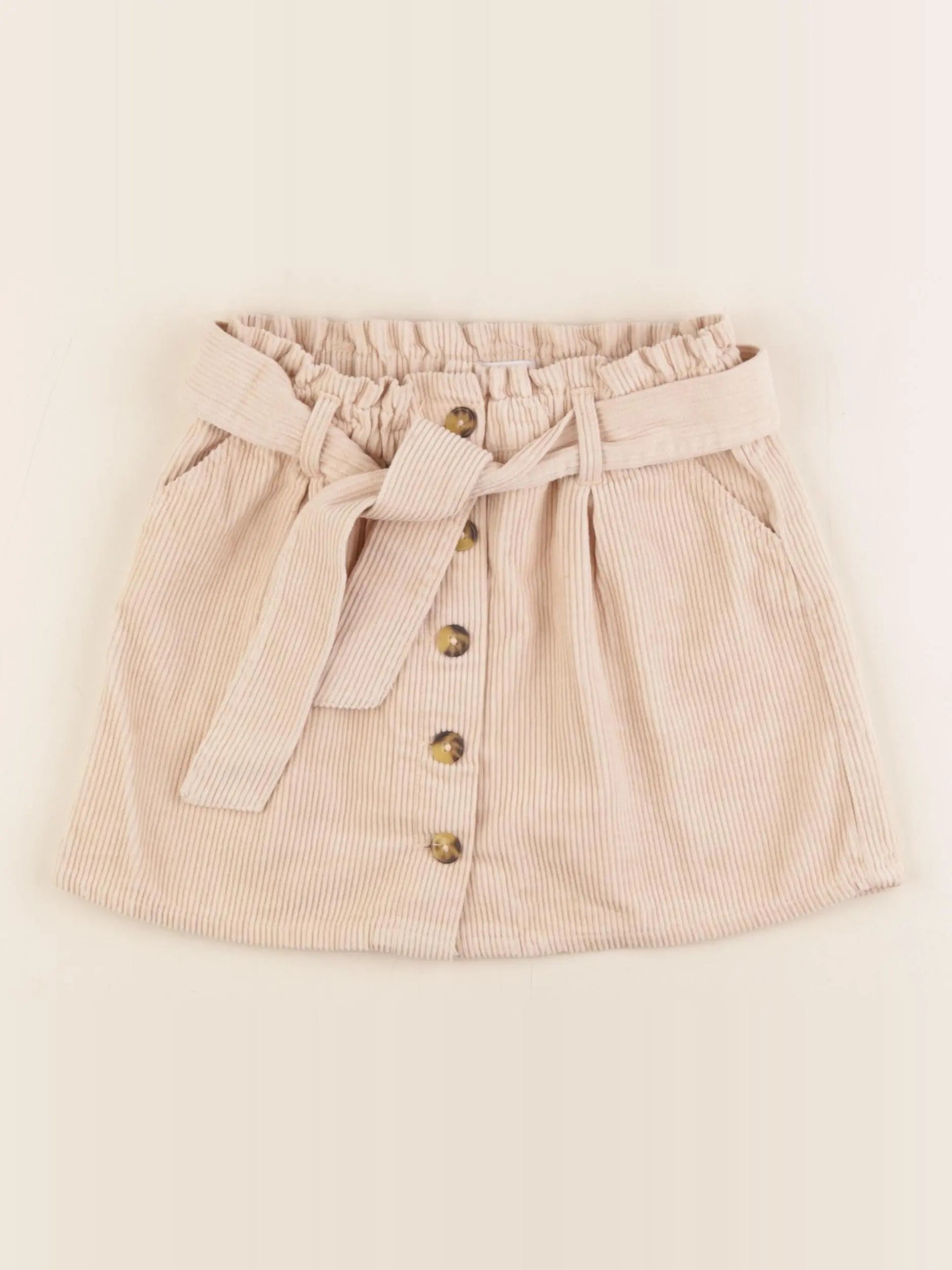 Vertbaudet - jupe beige - 8 ans