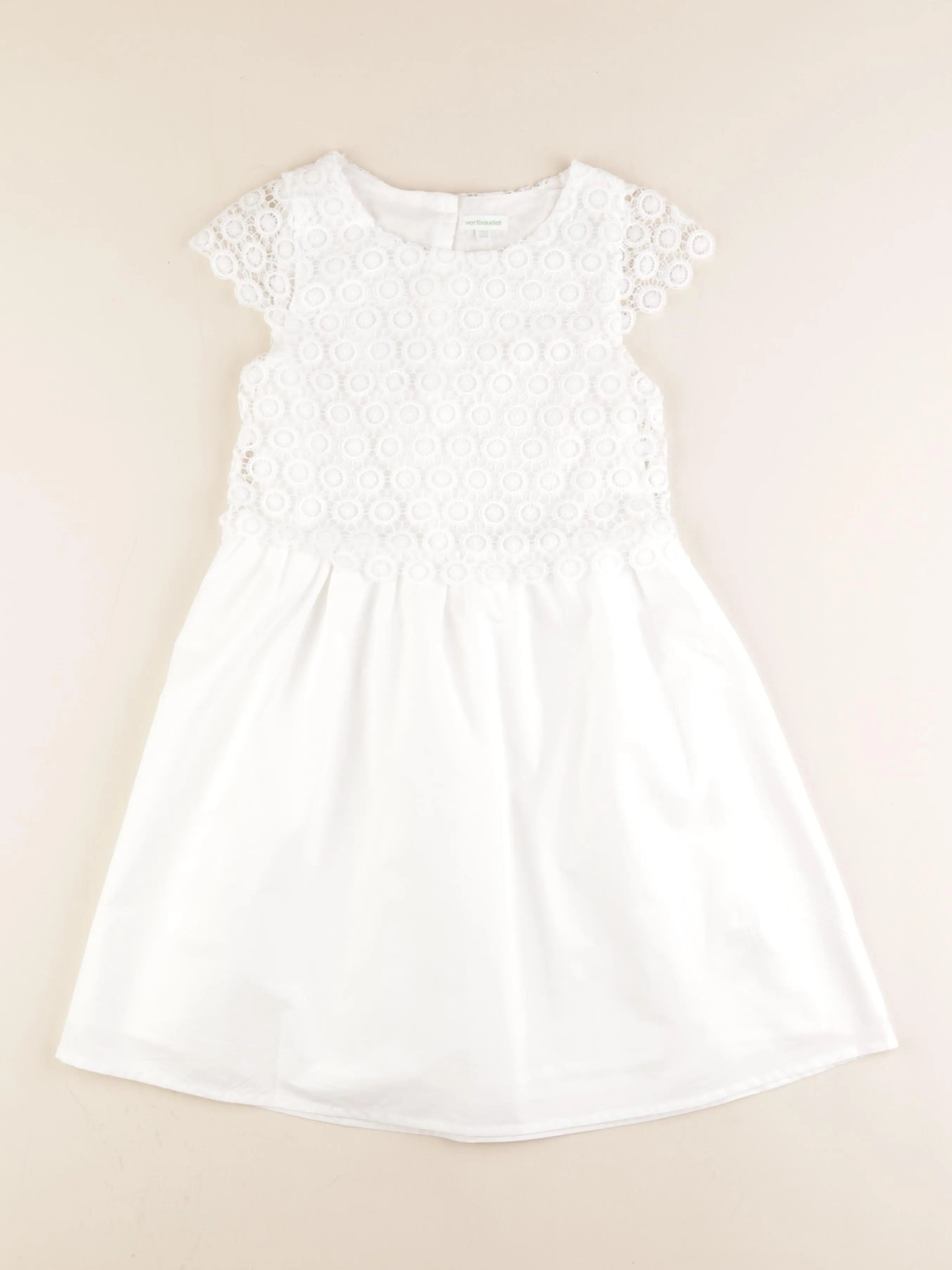 Vertbaudet - robe blanc - 8 ans
