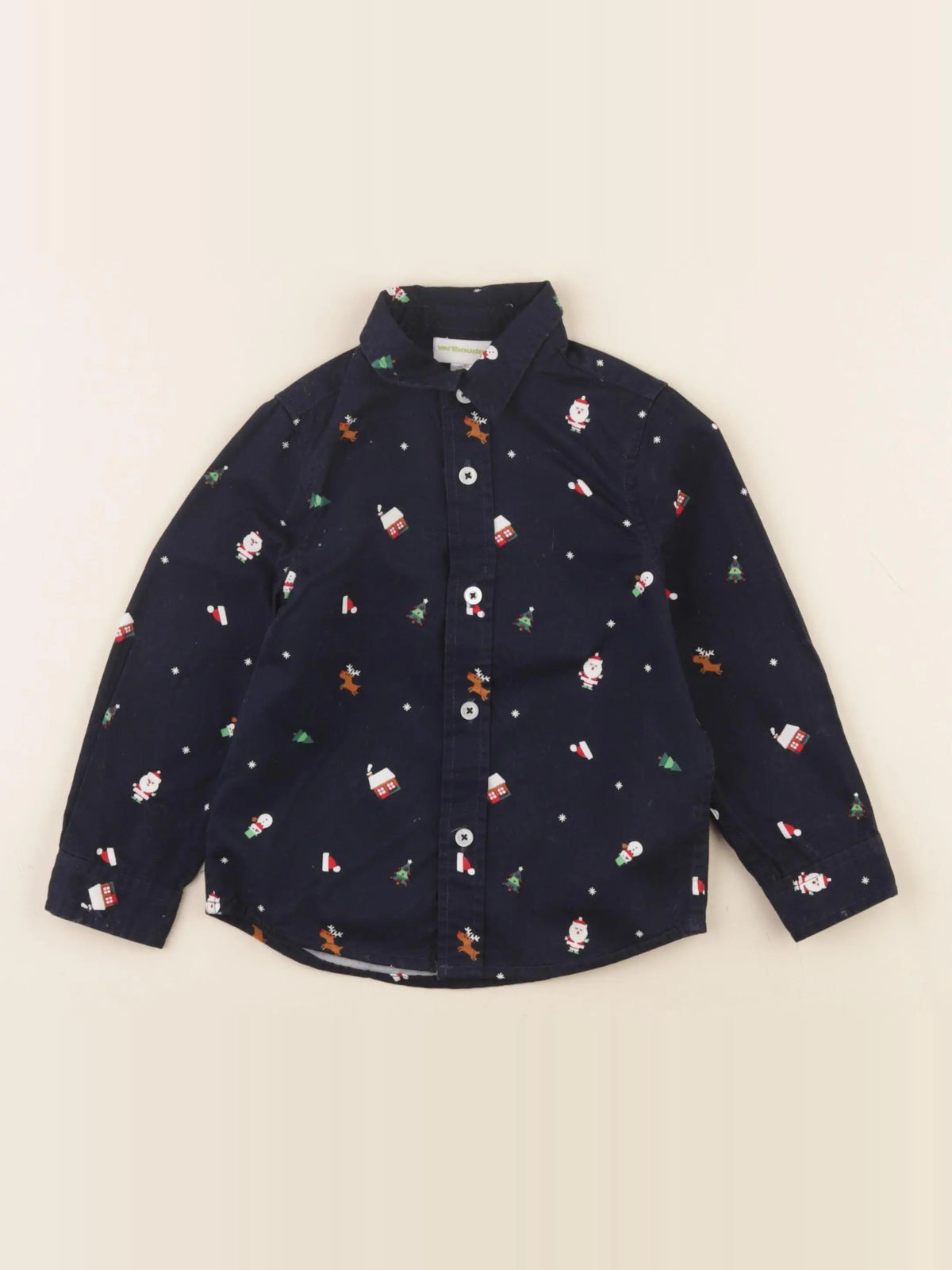 Vertbaudet - chemise bleu - 2 ans