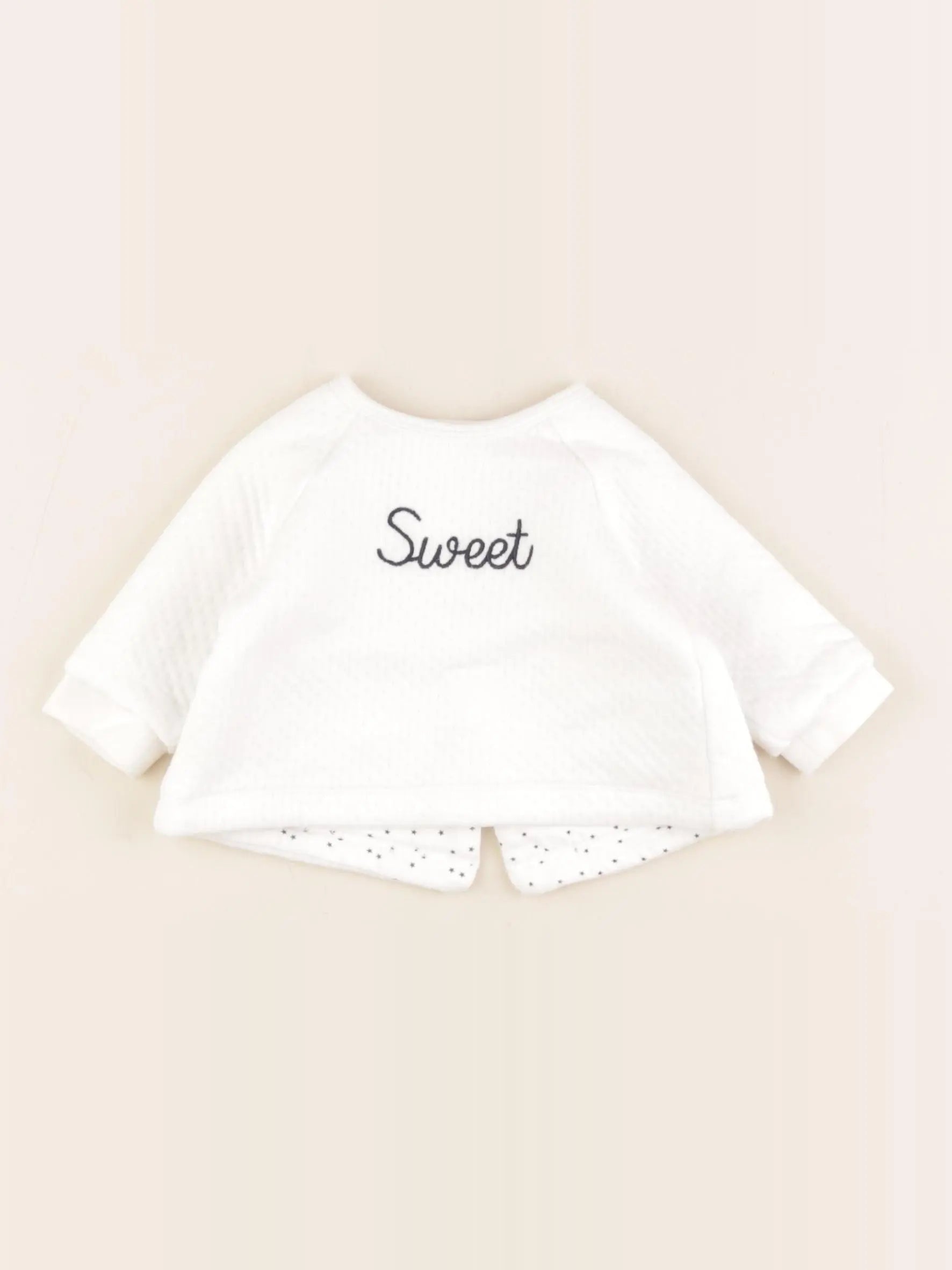 Boutchou - sweat blanc - 3 mois