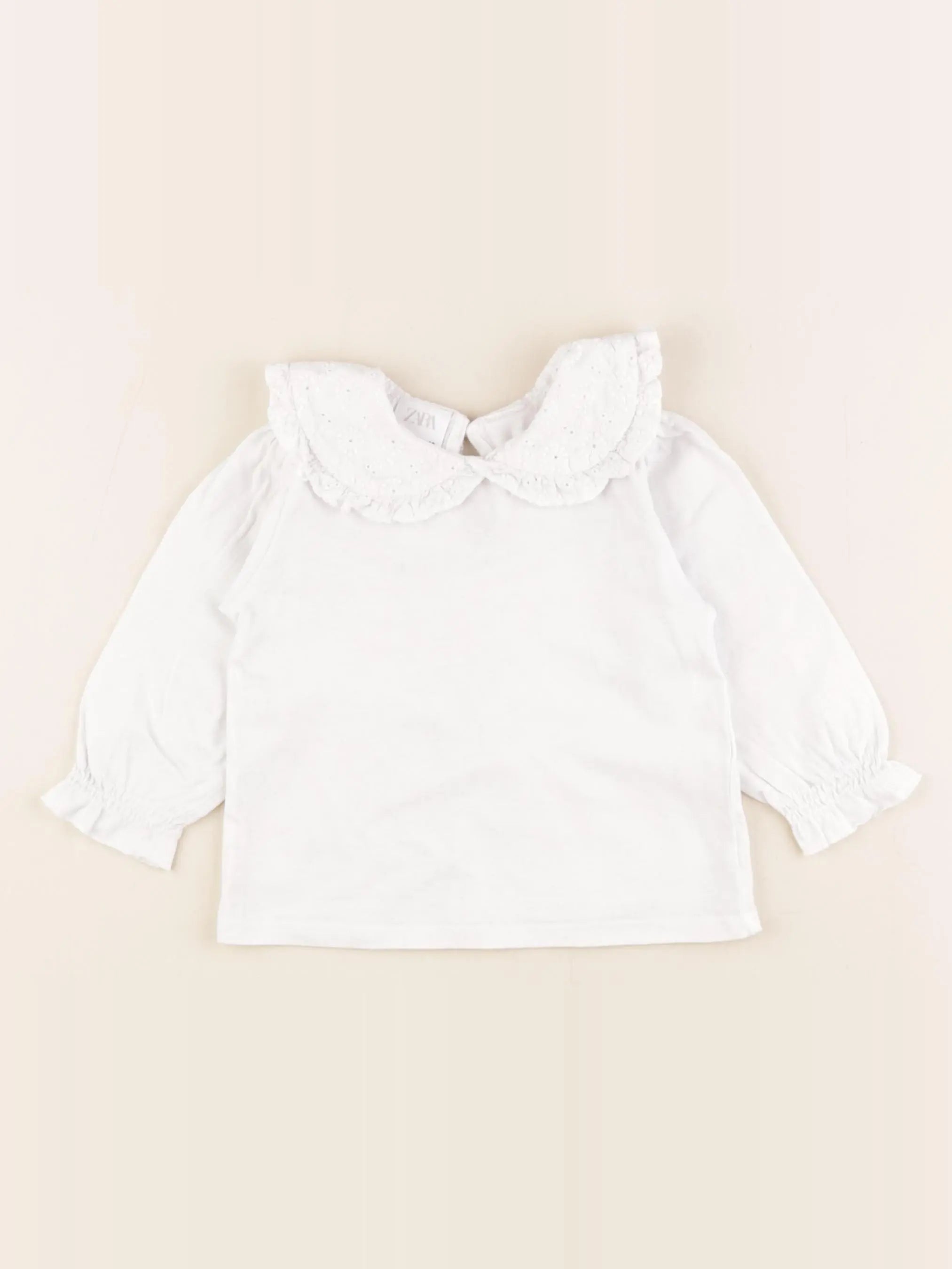 Zara - tee-shirt blanc - 9/12 mois