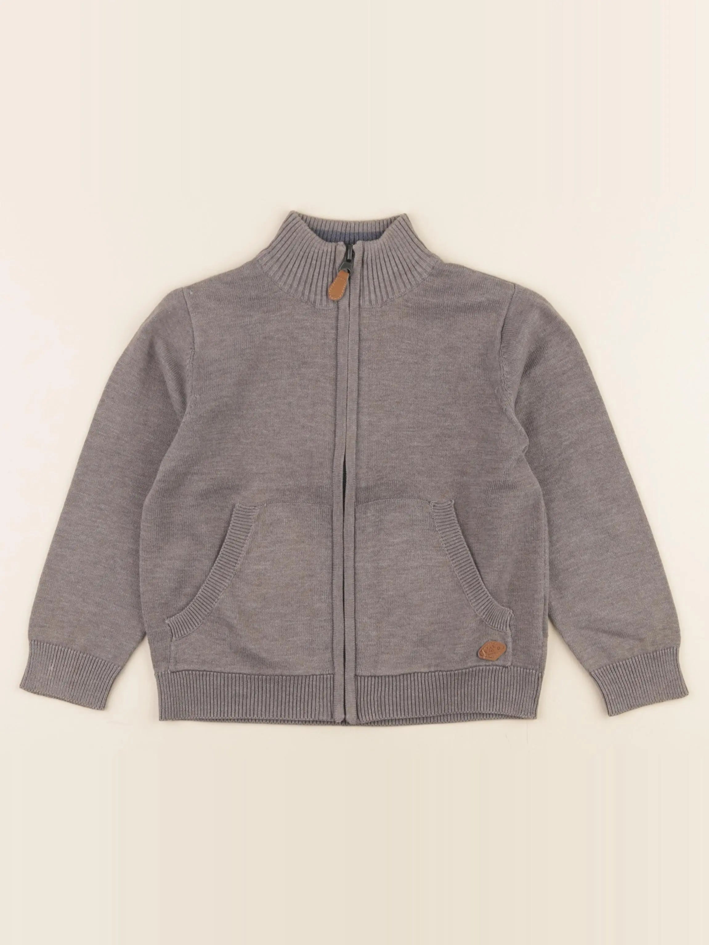 Vertbaudet - gilet gris - 5 ans