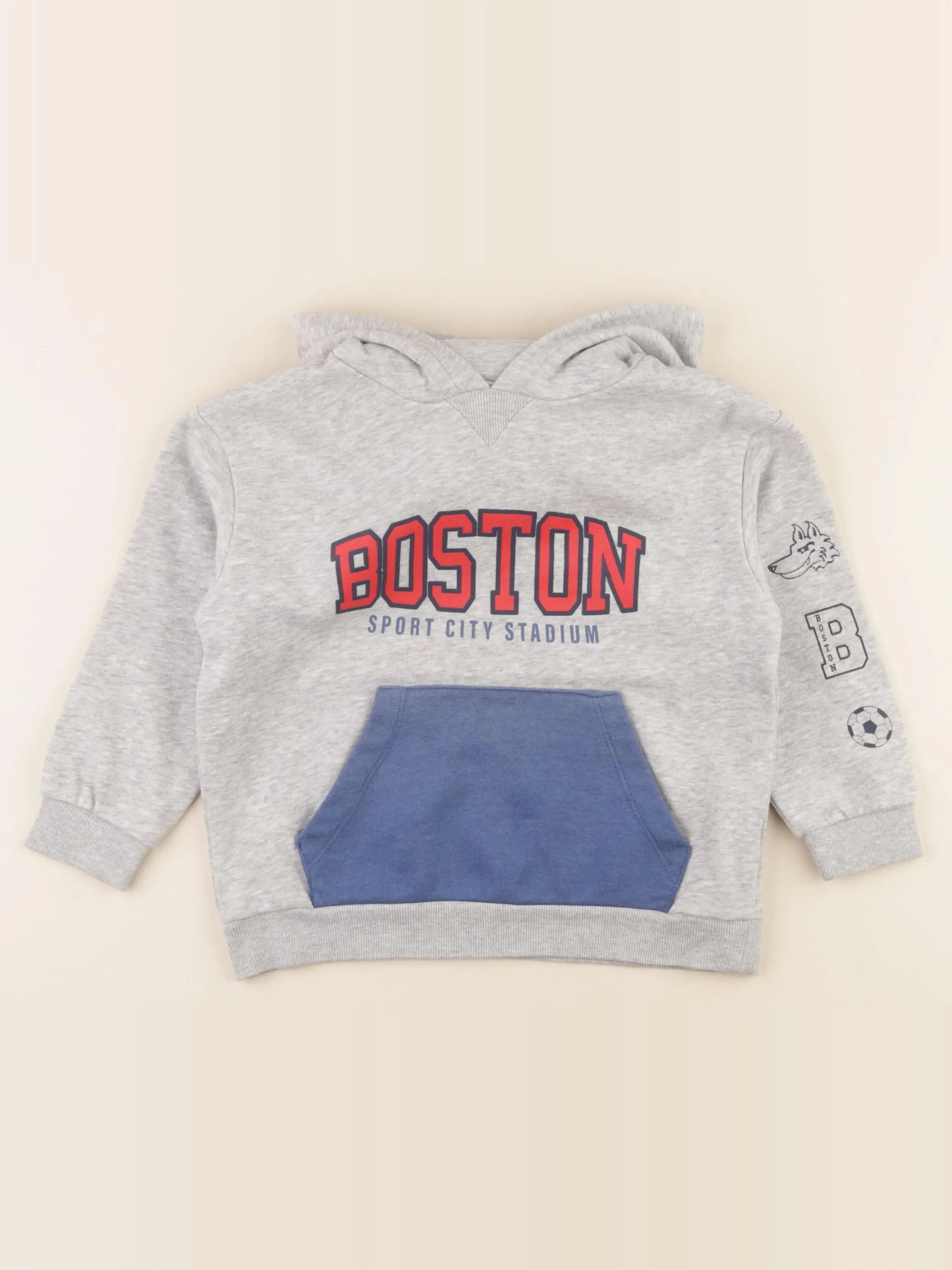 Vertbaudet - sweat gris - 5 ans