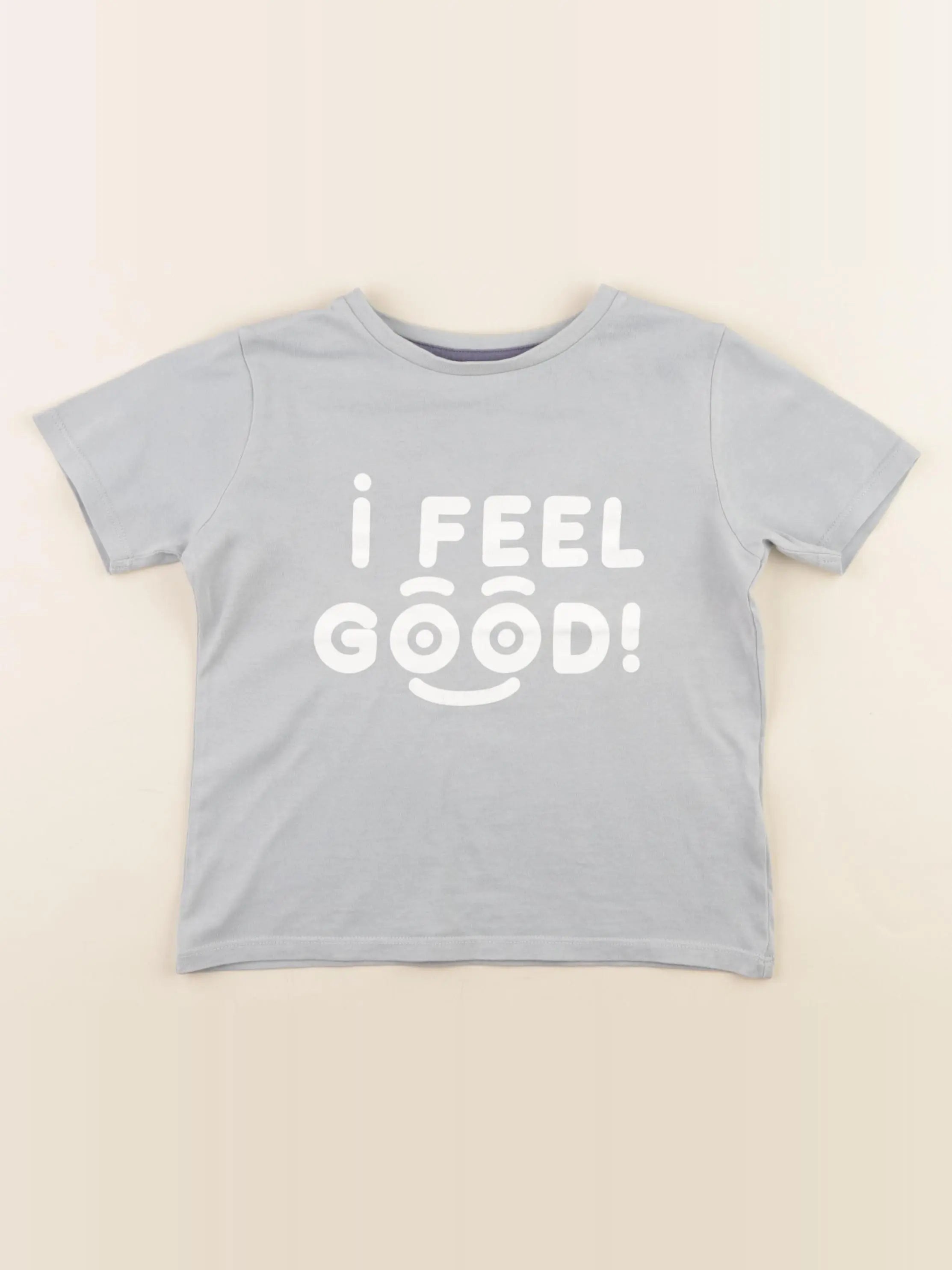 Vertbaudet - tee-shirt bleu - 5 ans