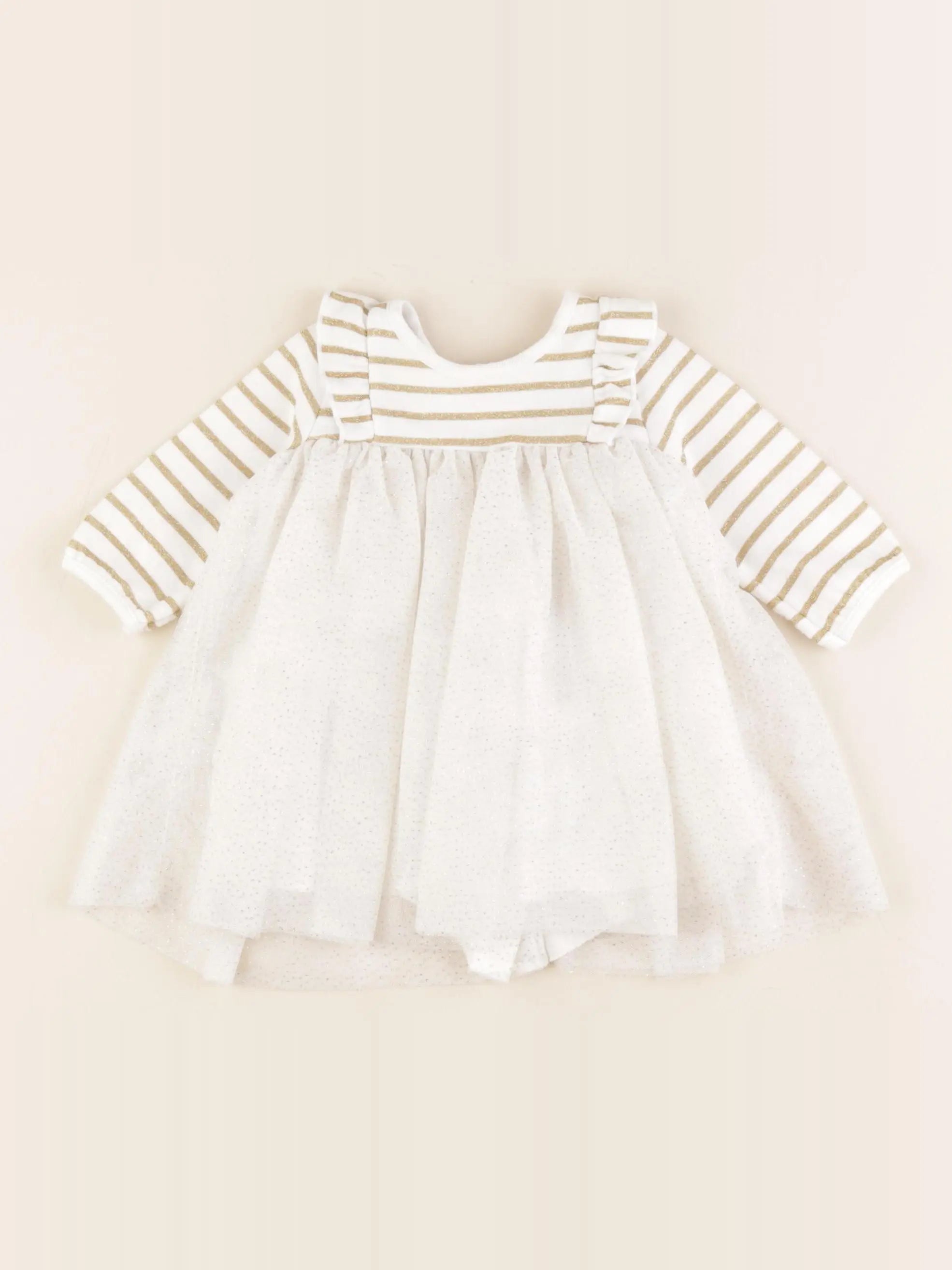 Petit Bateau - robe blanc - 3 mois