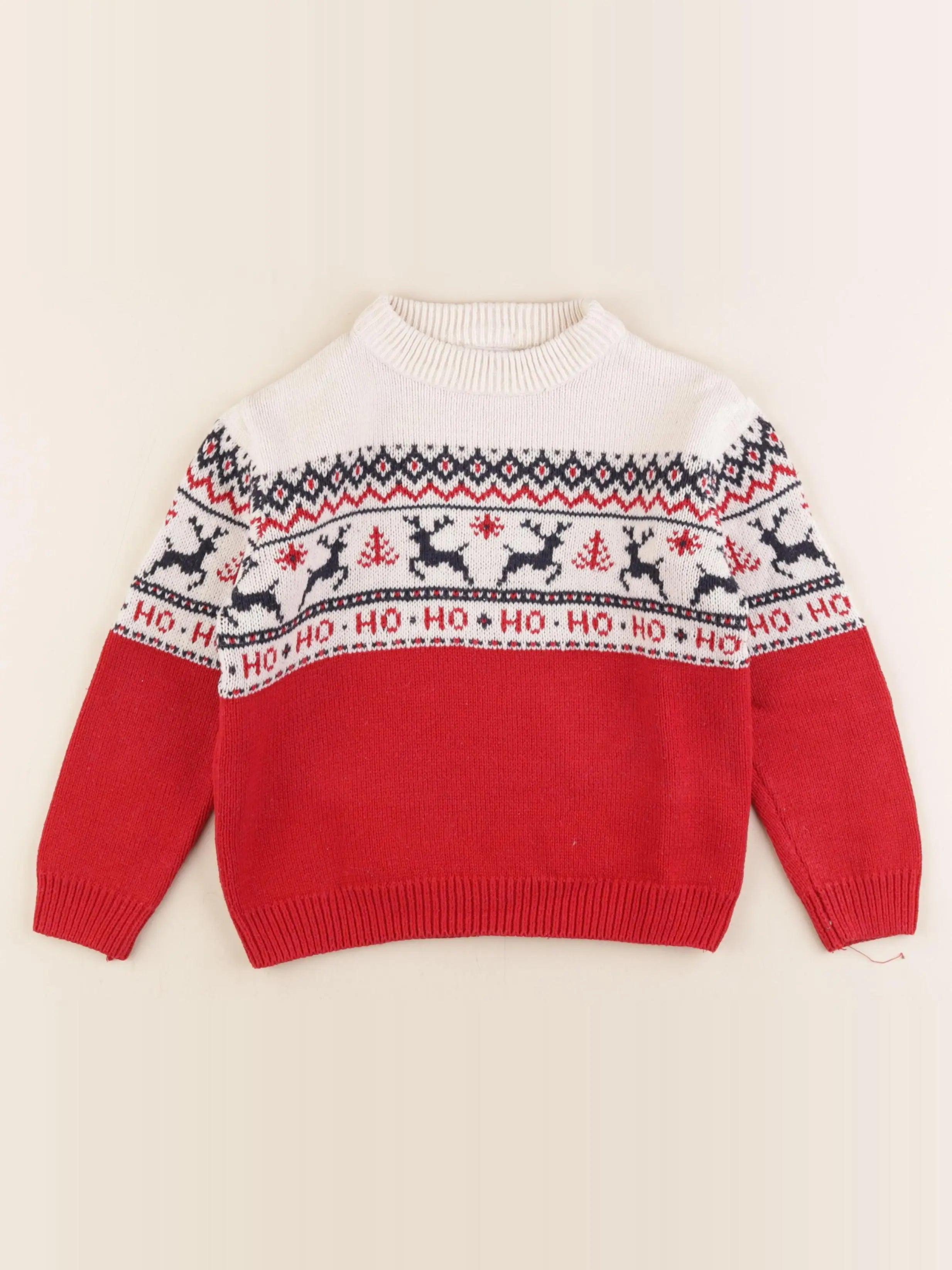 Vertbaudet - pull rouge - 6 ans