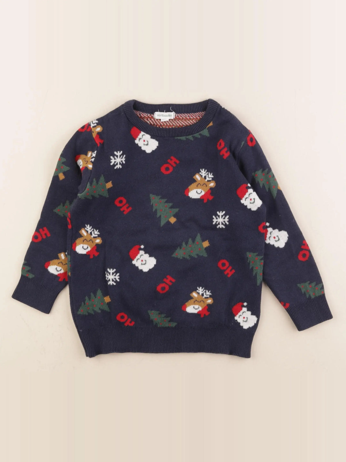 Vertbaudet - pull bleu - 4 ans