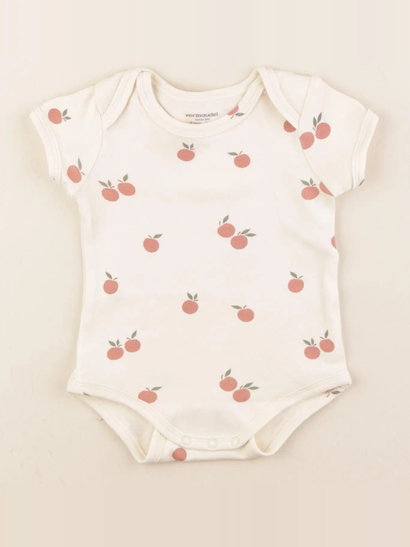 Vertbaudet - body beige - 9 mois