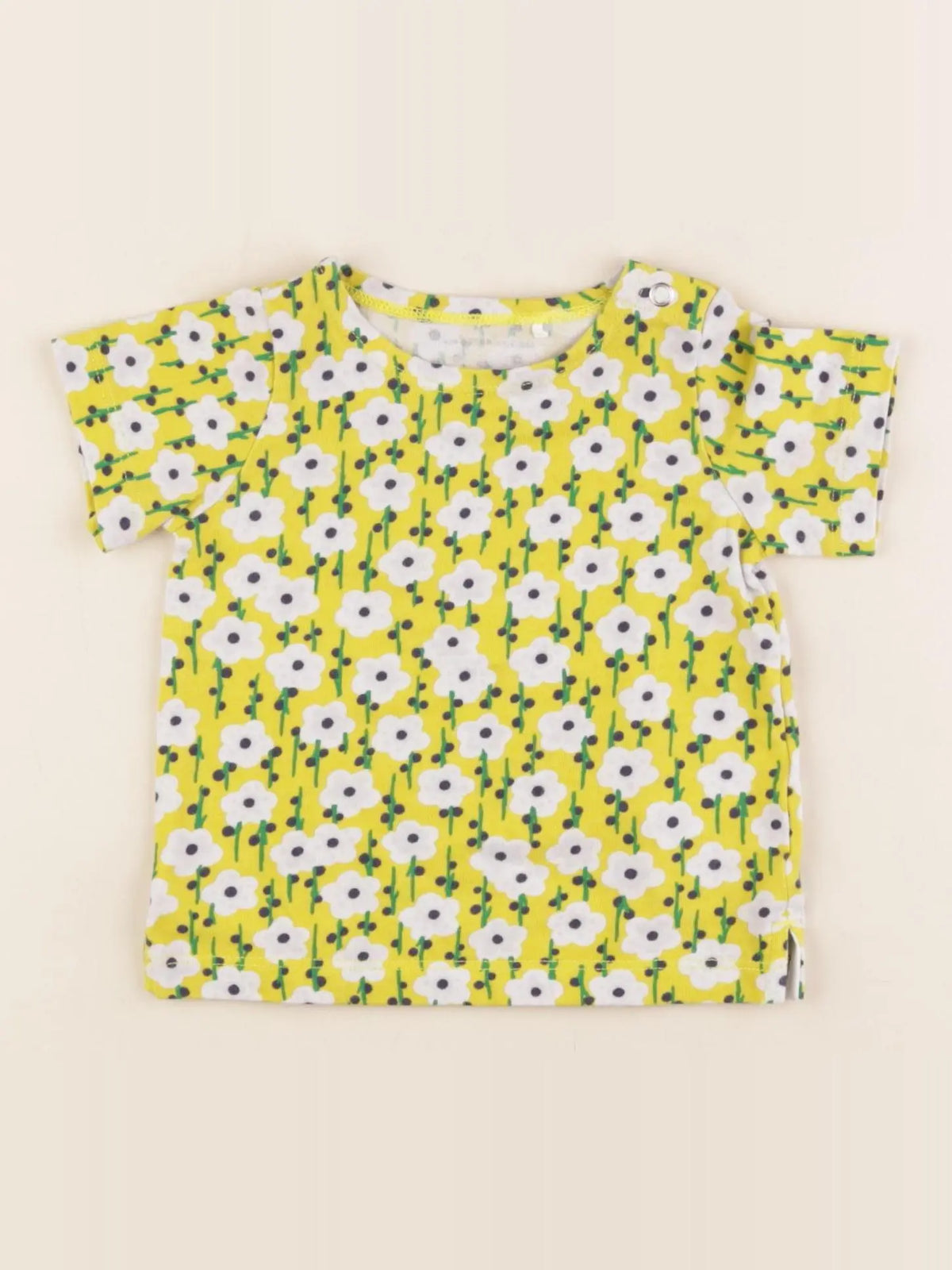 Arket - tee-shirt jaune - 2/6 mois