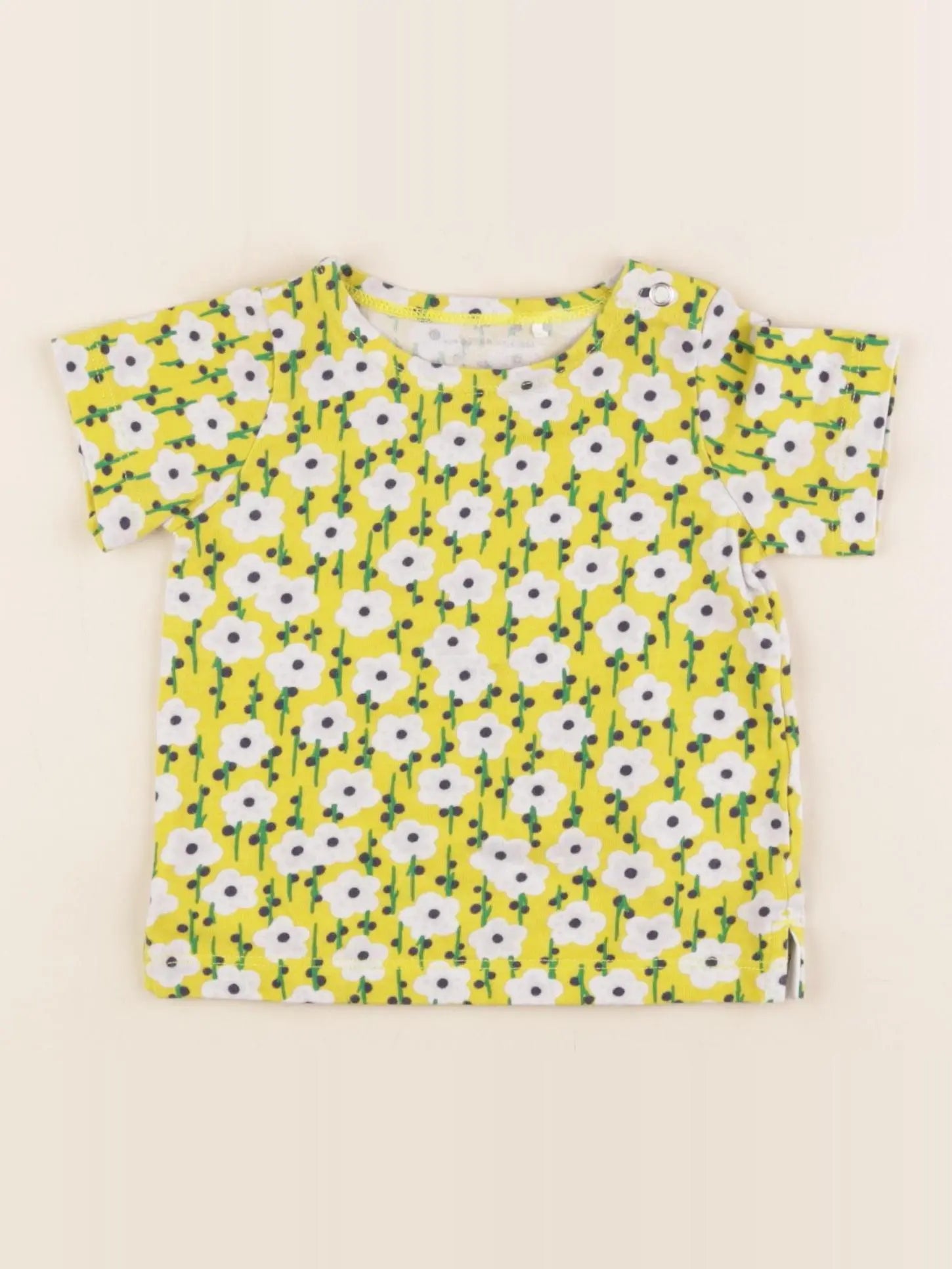 Arket - tee-shirt jaune - 2/6 mois