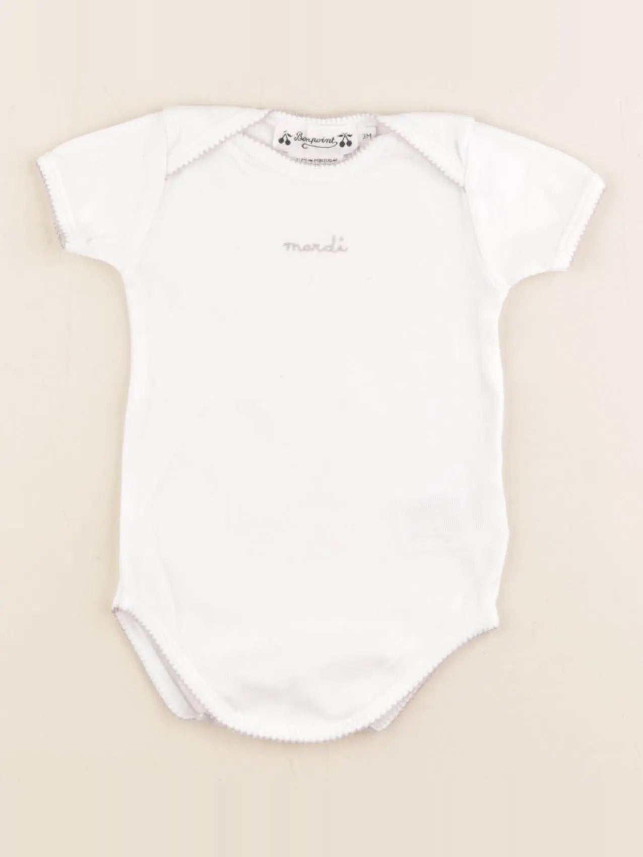 Bonpoint - body blanc - 3 mois