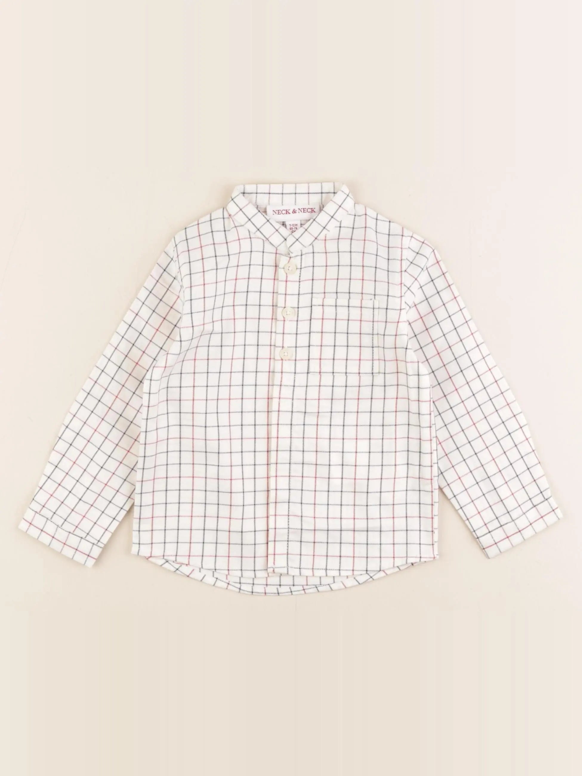 Neck & Neck - chemise blanc - 12 mois