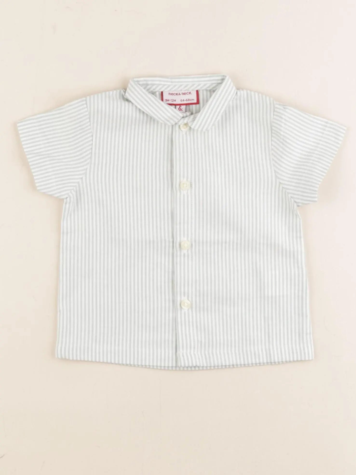 Neck & Neck - chemise blanc, vert - 9/12 mois