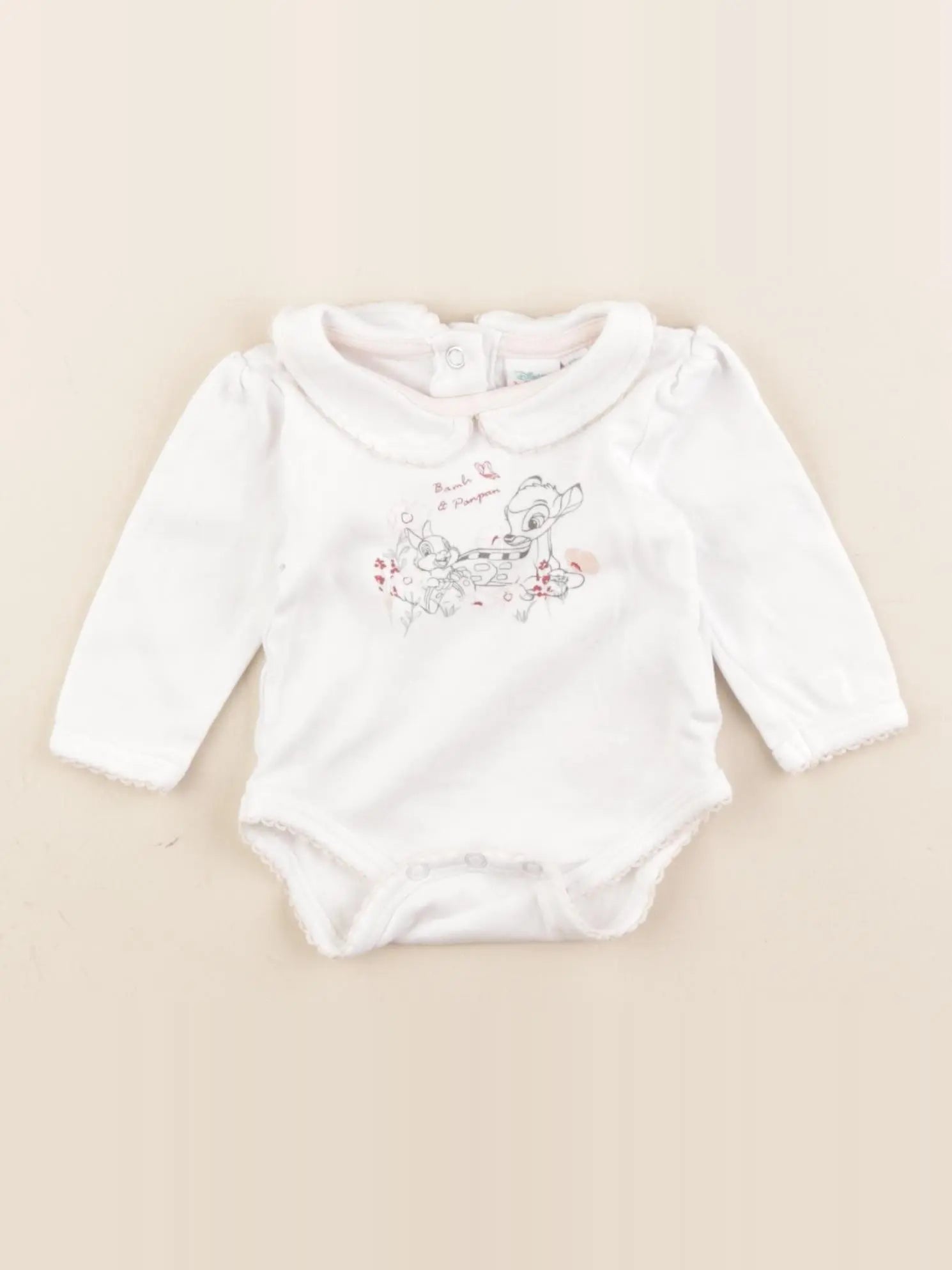 Vertbaudet - body à col blanc - 3 mois