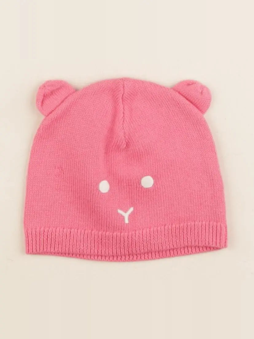 Petit Bateau - bonnet rose - 3/6 mois