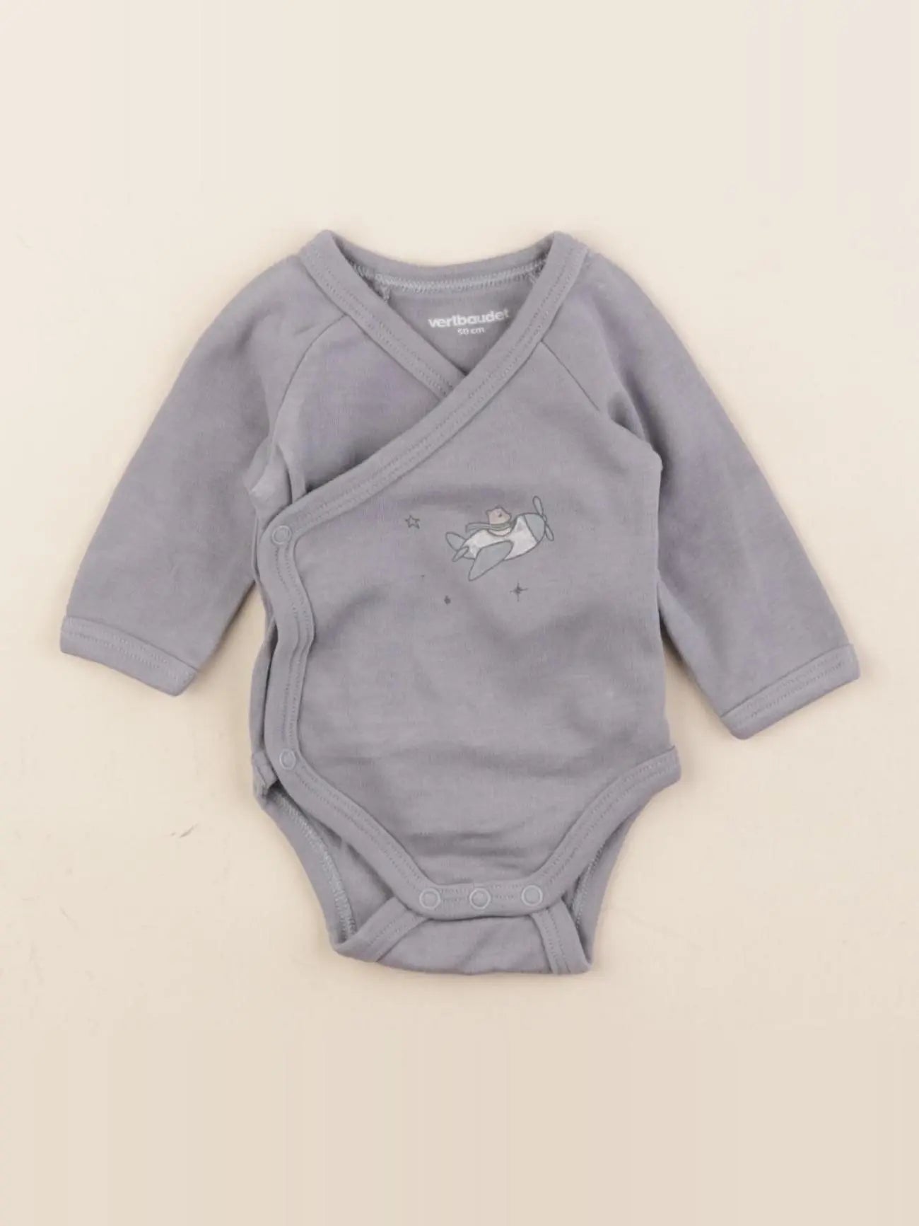 Vertbaudet - body bleu - 0 mois