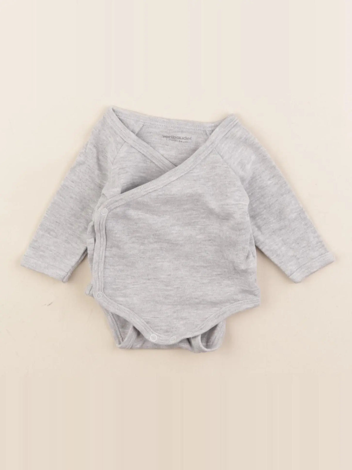 Vertbaudet - body gris - 1 mois