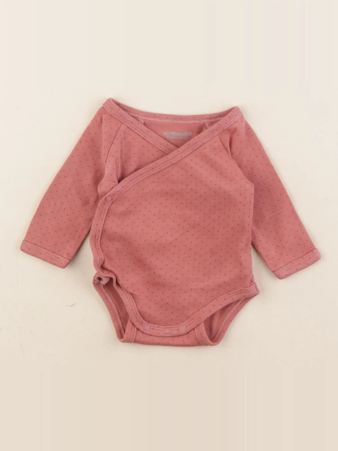 Vertbaudet - body rose - 1 mois