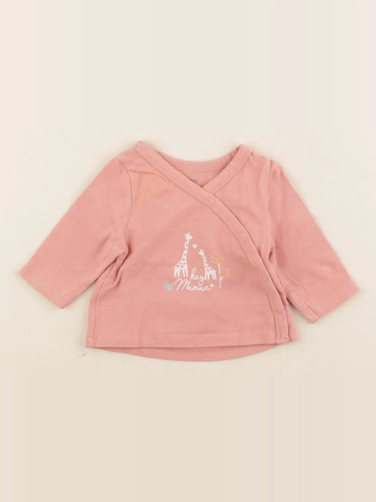 Vertbaudet - tee-shirt rose - 1 mois