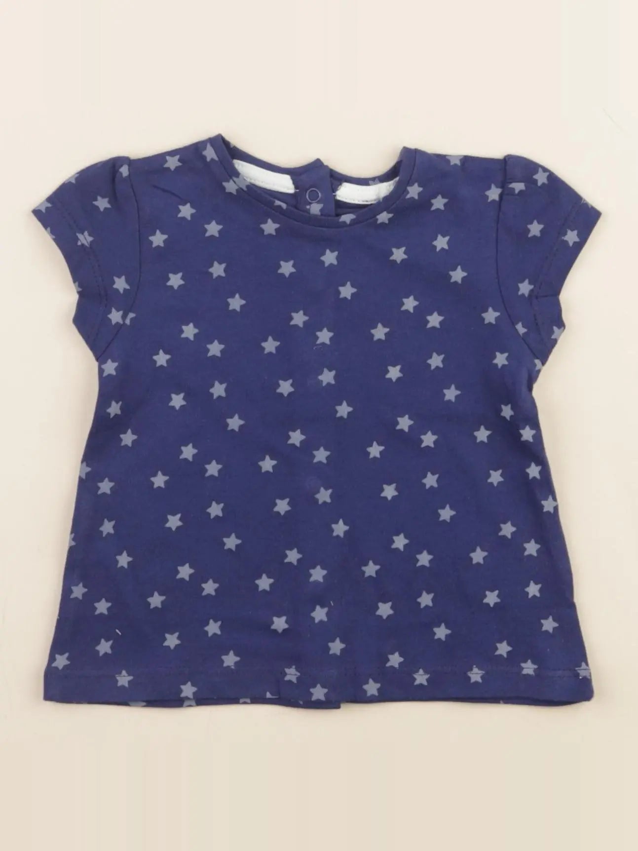 Vertbaudet - tee-shirt bleu - 3 mois