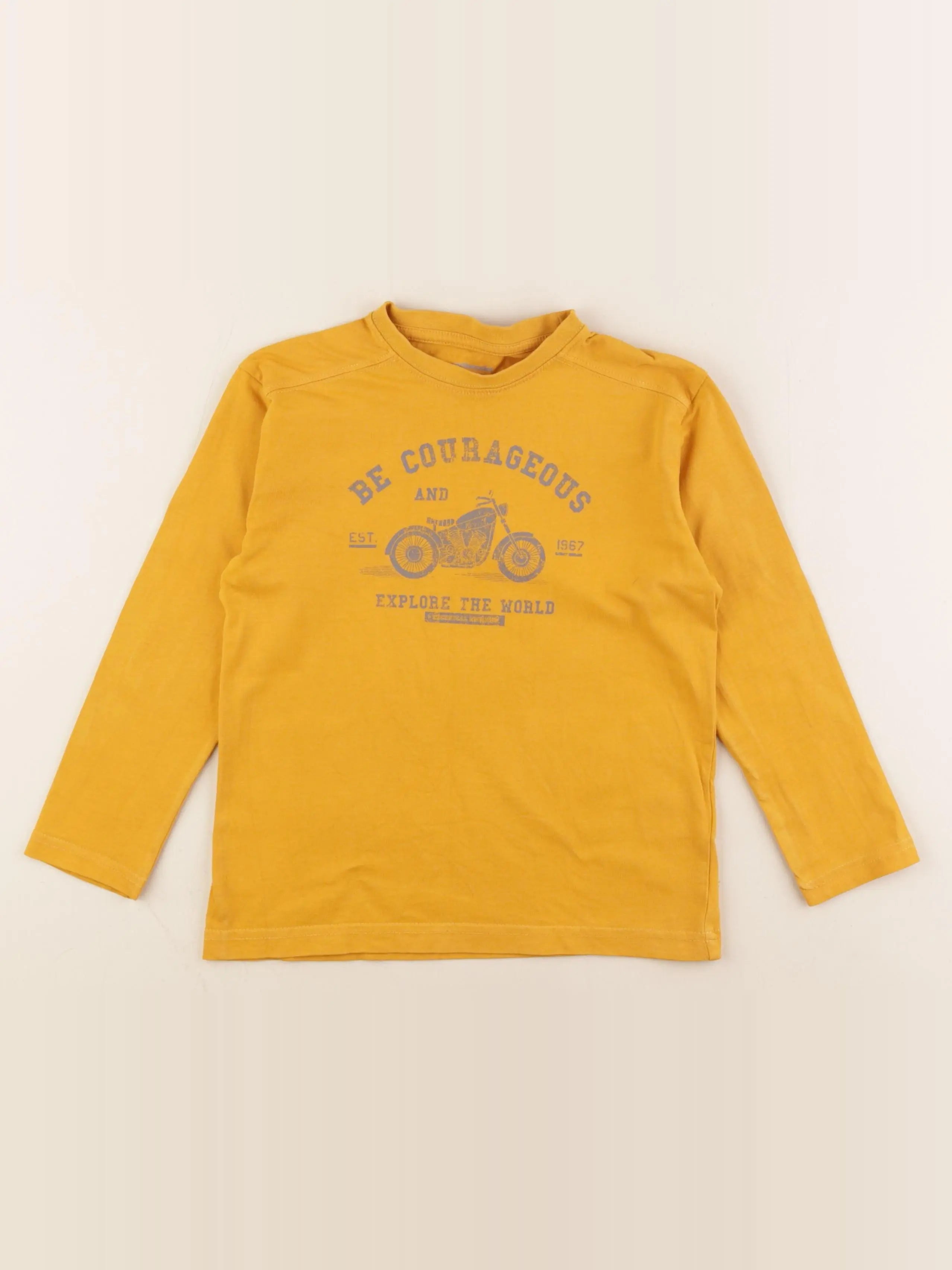 Vertbaudet - tee-shirt jaune - 6 ans