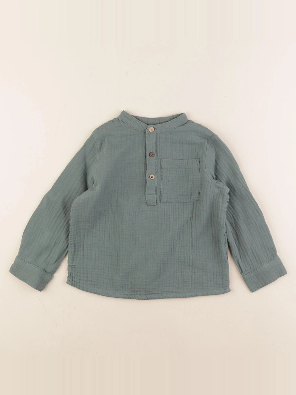 Vertbaudet - chemise vert - 4 ans