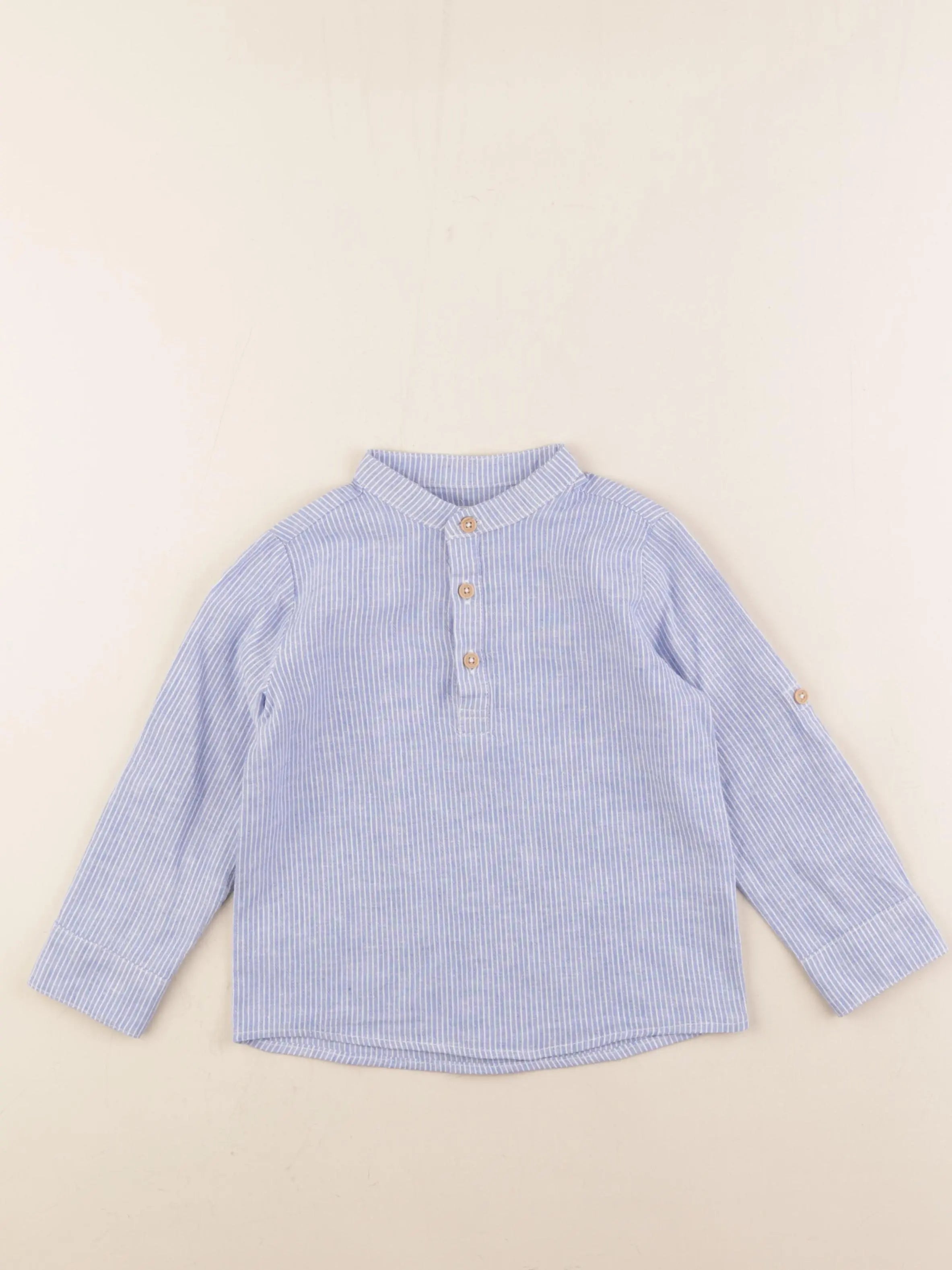 Vertbaudet - chemise bleu - 4 ans