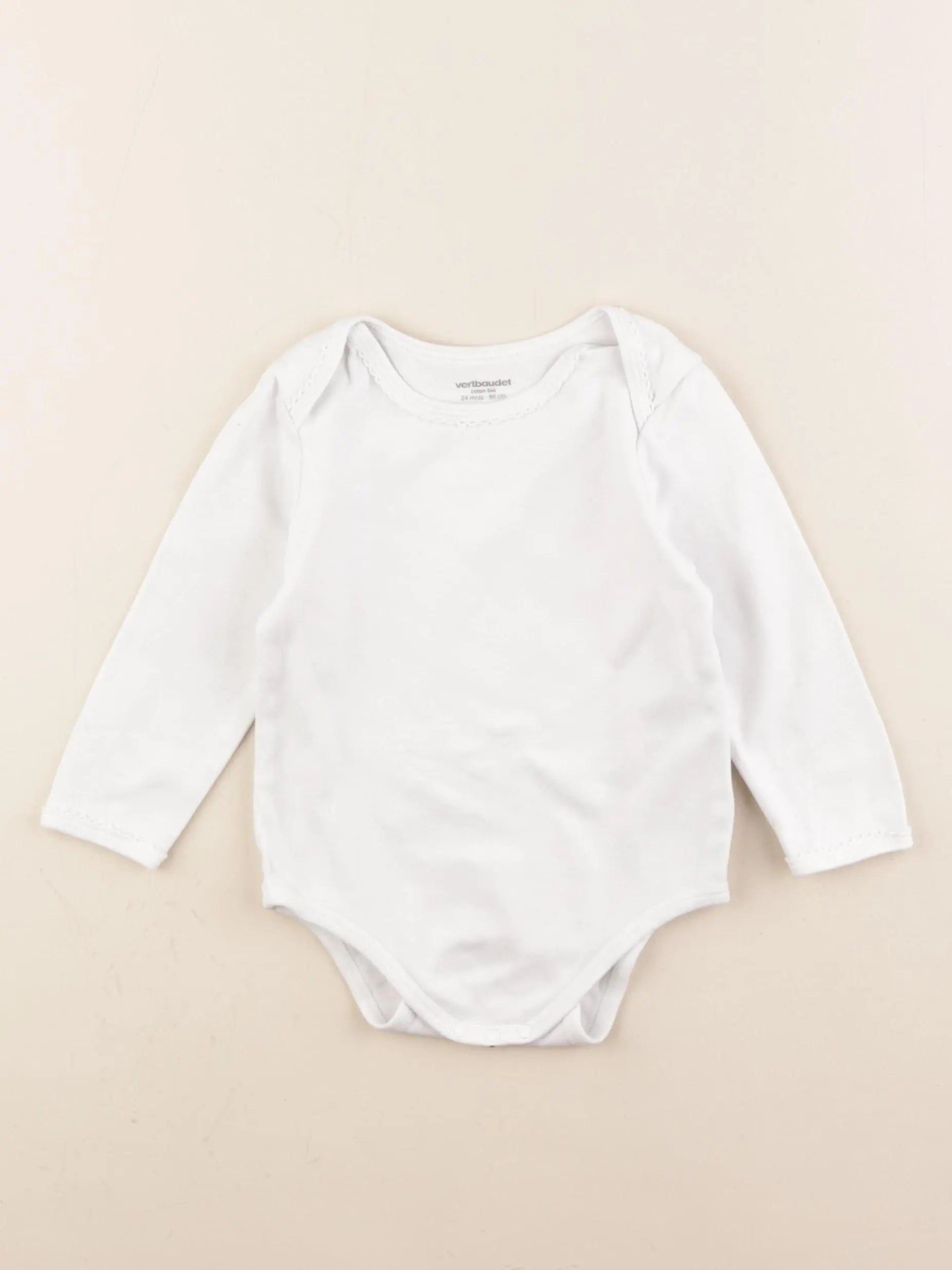 Vertbaudet - body blanc - 24 mois