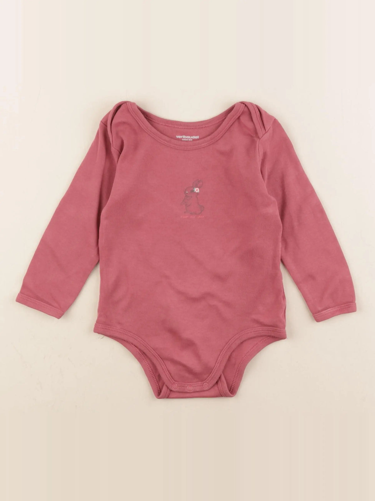 Vertbaudet - body rose - 24 mois