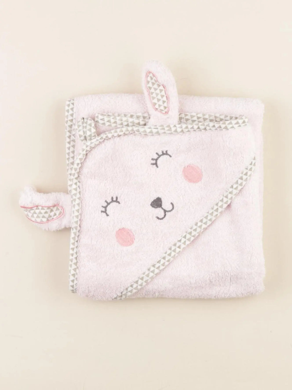 Vertbaudet - cape de bain rose - 0/12 mois