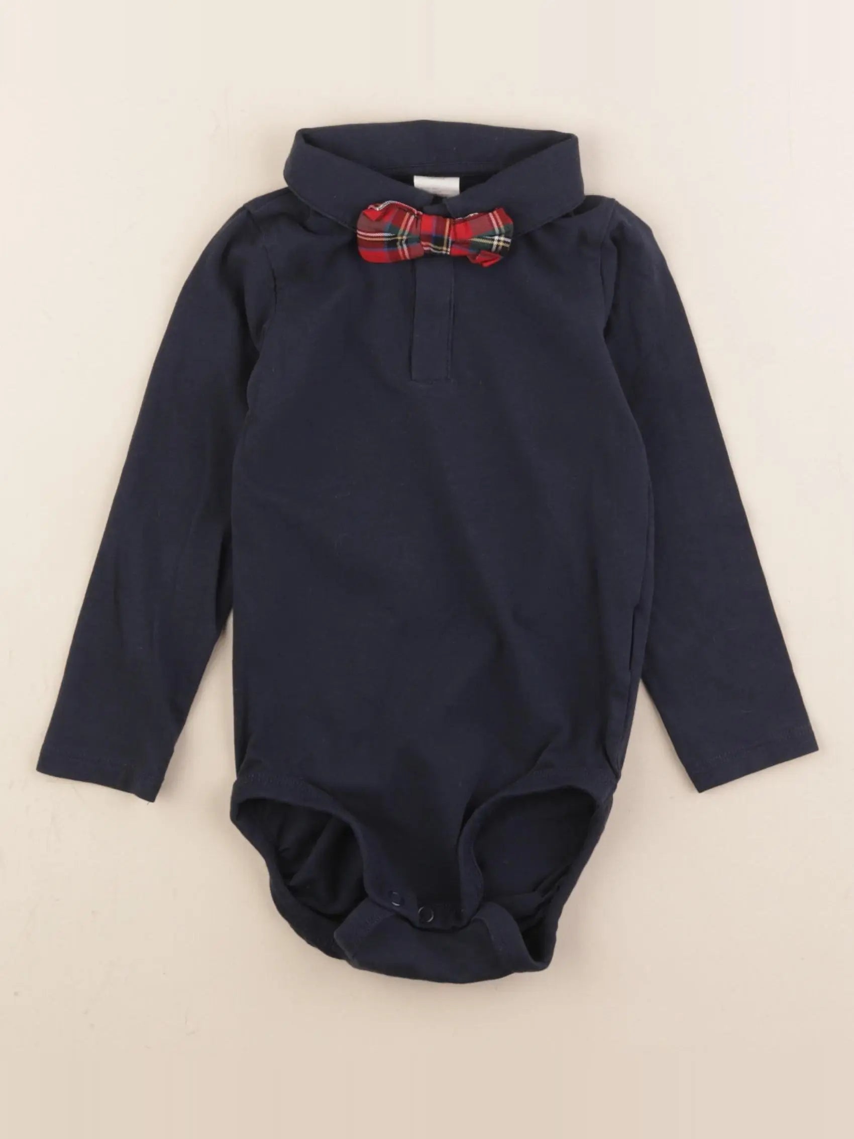 H&M - body tee-shirt bleu - 12/18 mois