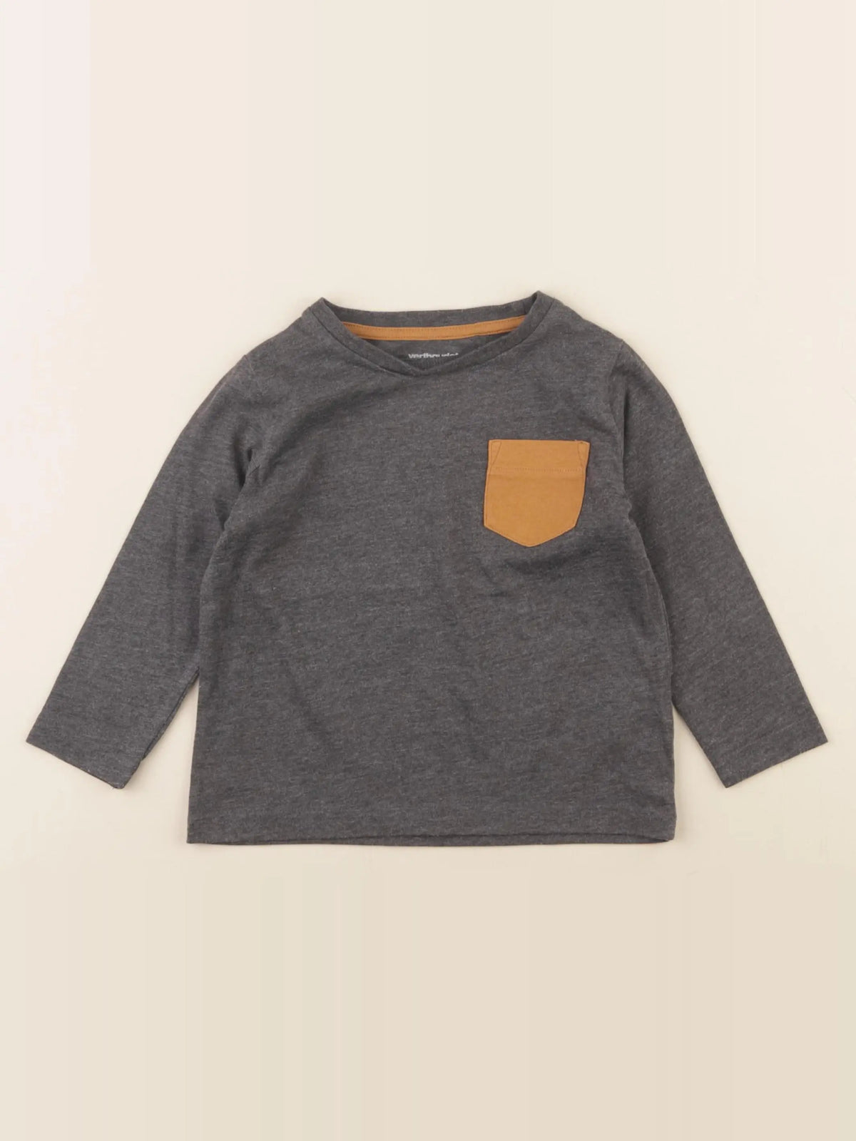 Vertbaudet - tee-shirt gris - 2 ans