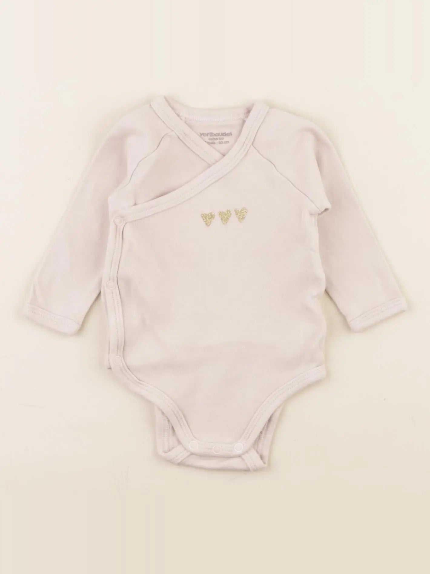Vertbaudet - body rose - 3 mois