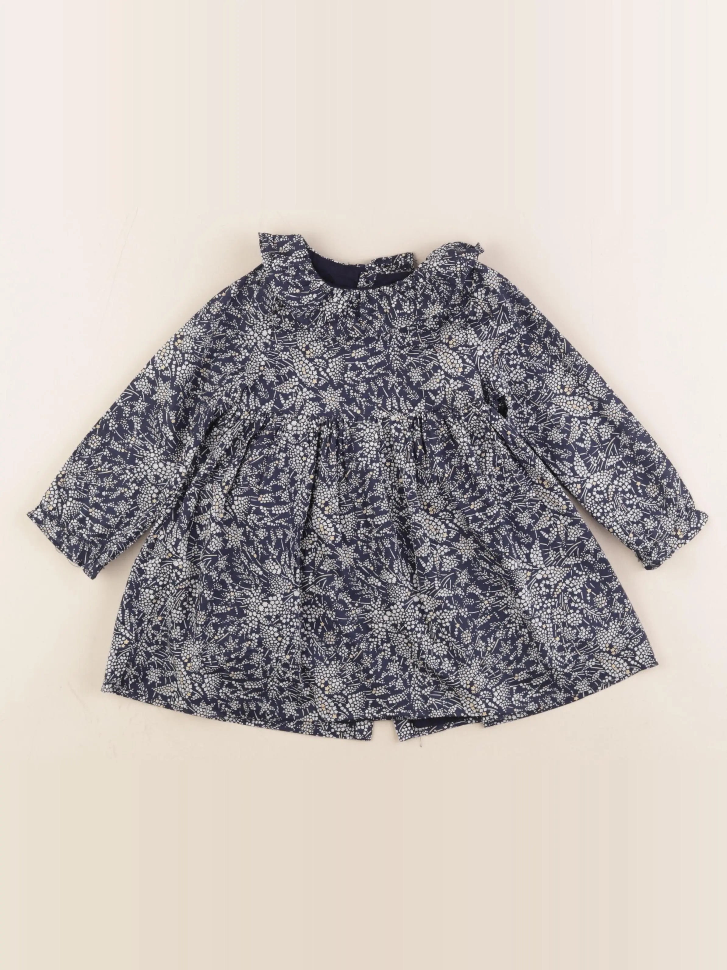 Jacadi - robe liberty bleu - 18 mois