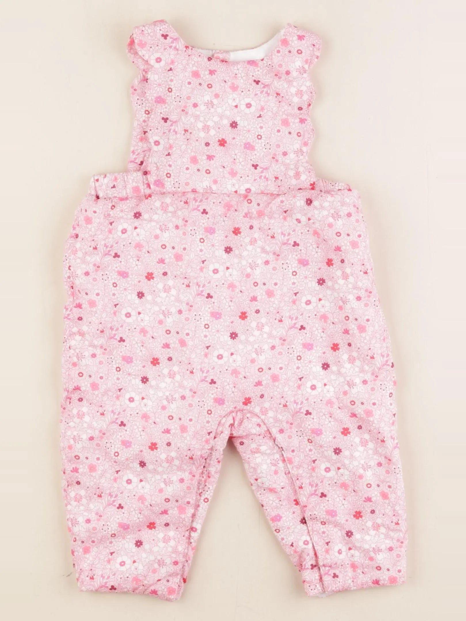 Jacadi - combinaison doublé, liberty rose - 6 mois