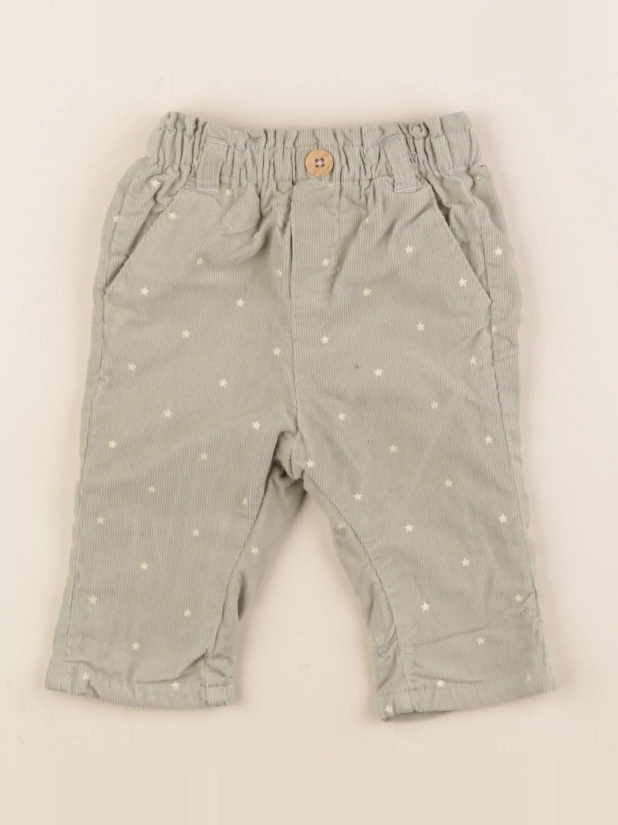 Vertbaudet - pantalon vert - 3 mois