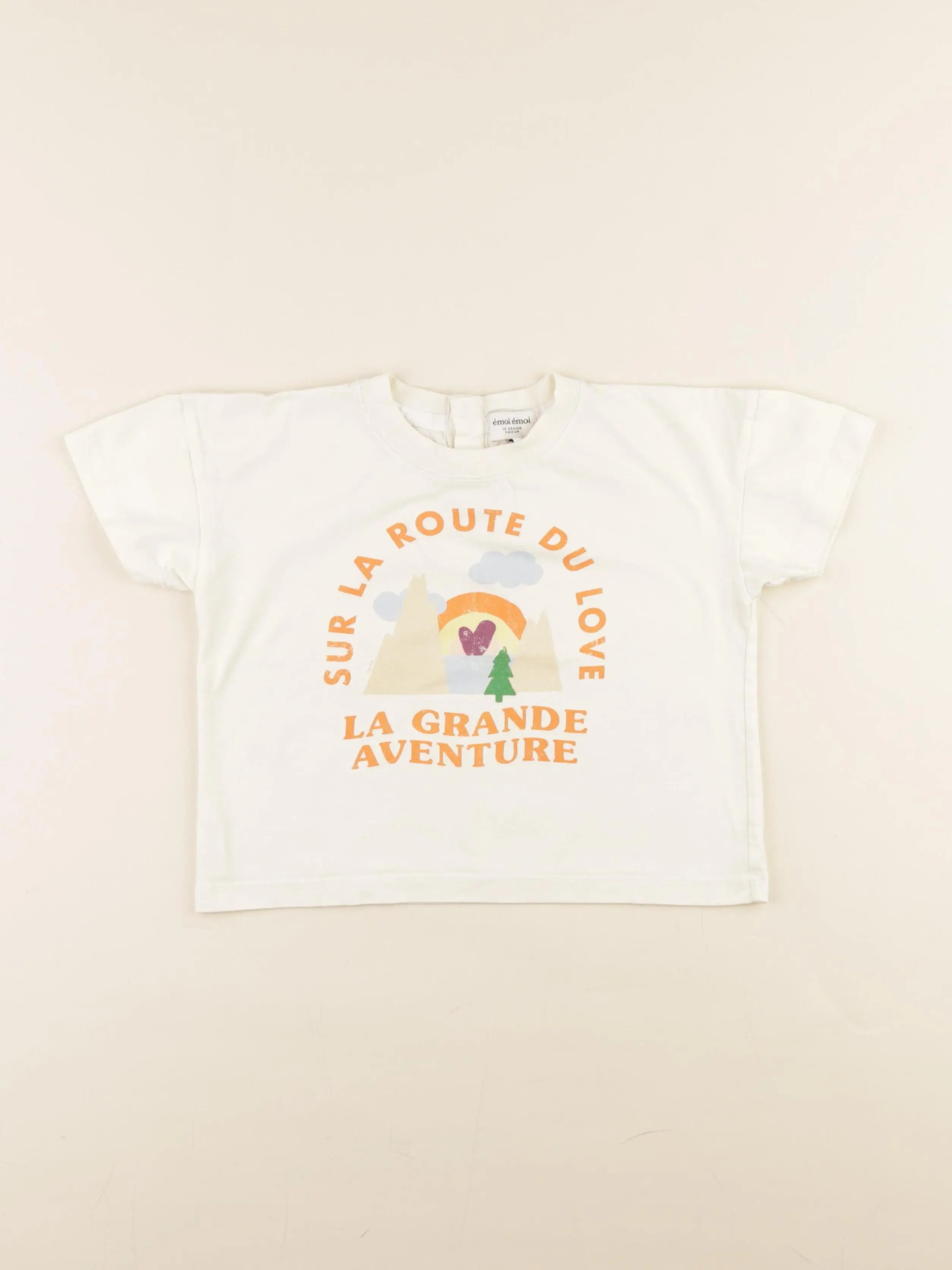 Emoi emoi - tee-shirt blanc - 4 ans