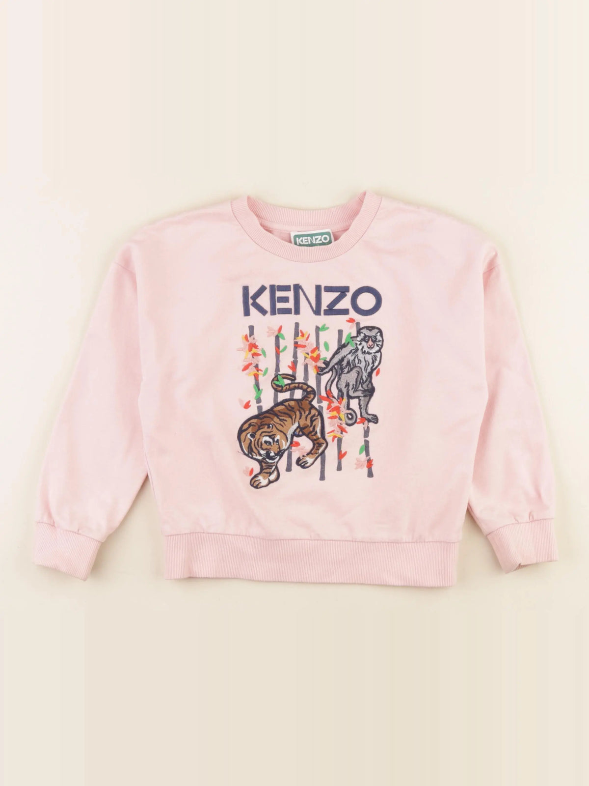 Kenzo - sweat rose - 6 ans
