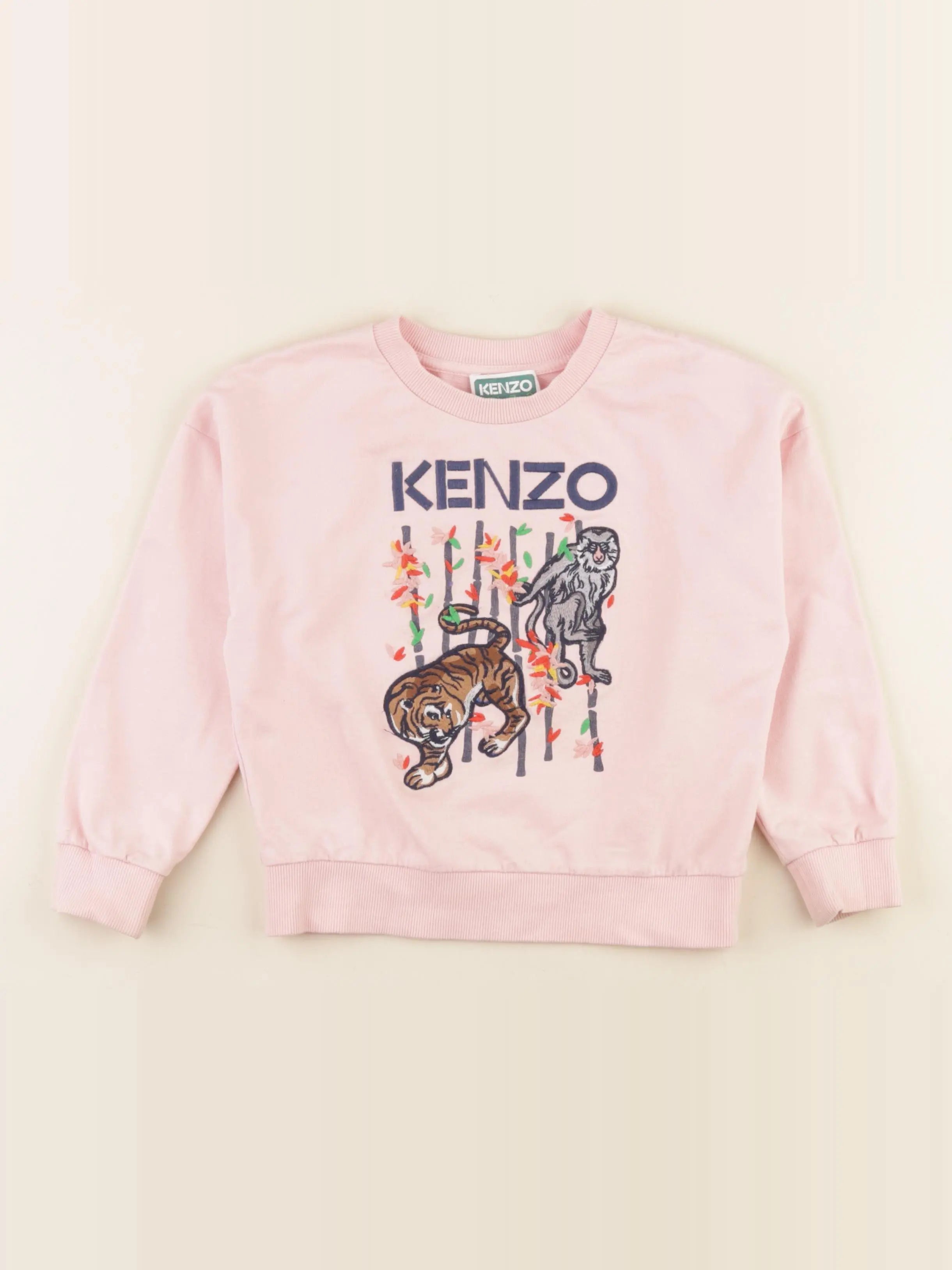 Kenzo - sweat rose - 6 ans