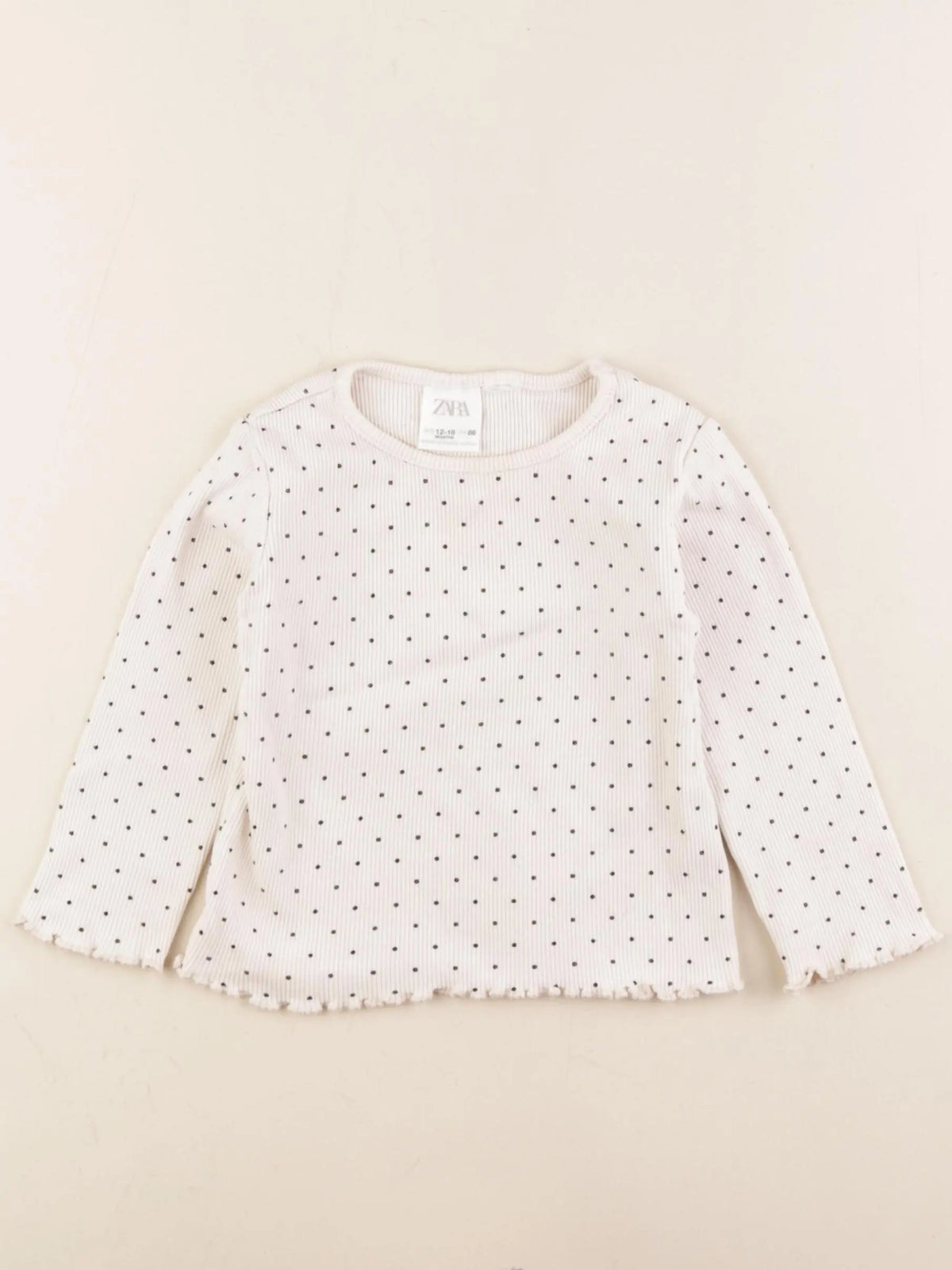 Zara - tee-shirt blanc - 12/18 mois