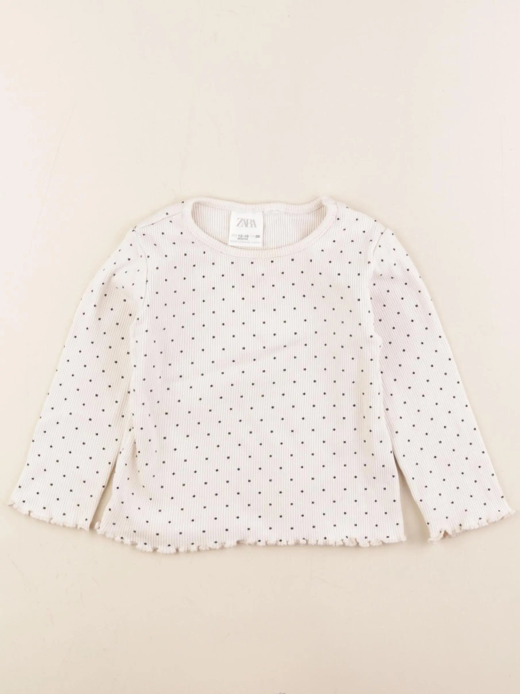 Zara - tee-shirt blanc - 12/18 mois