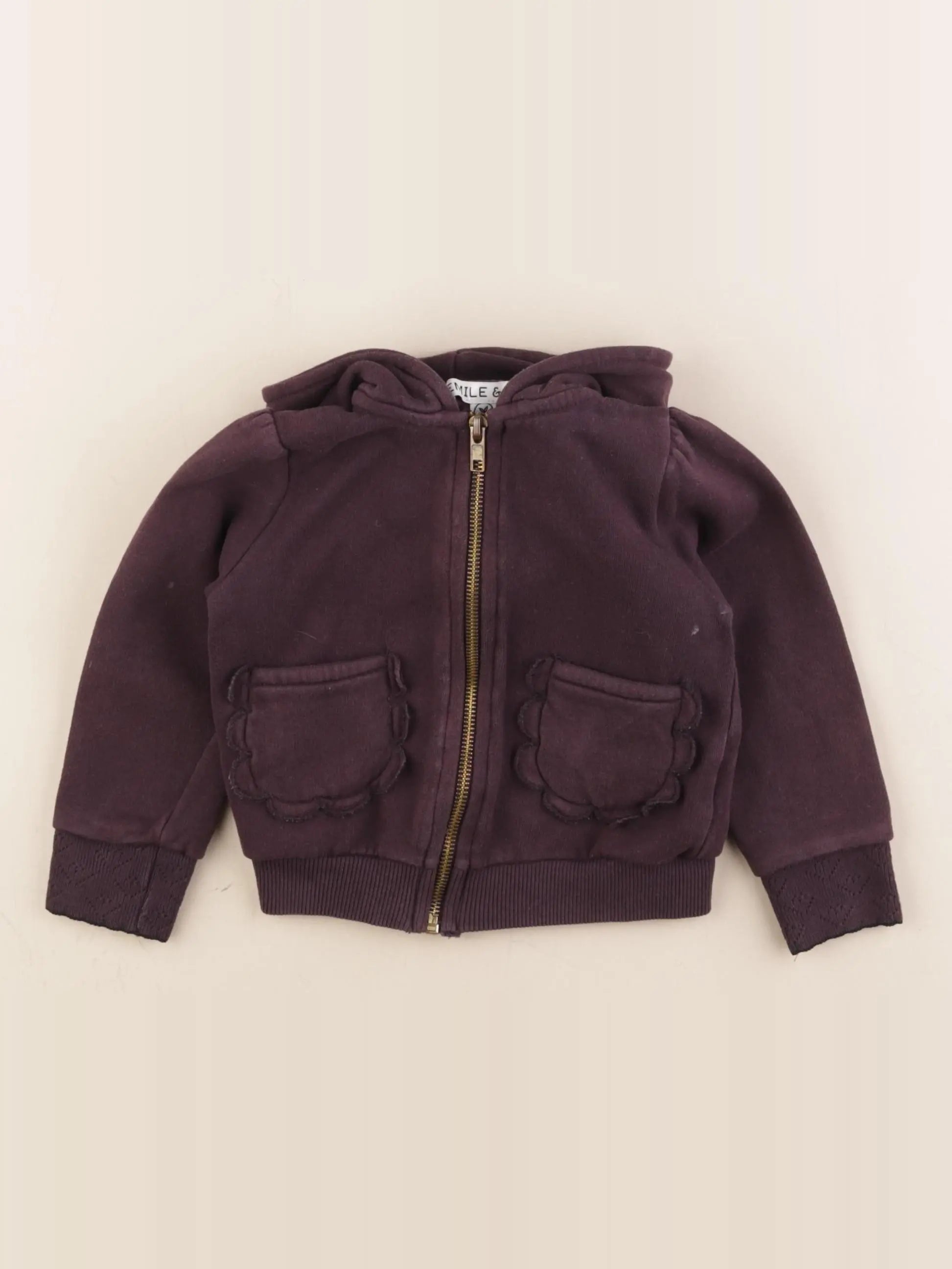 Emile et Ida - sweat violet - 2 ans