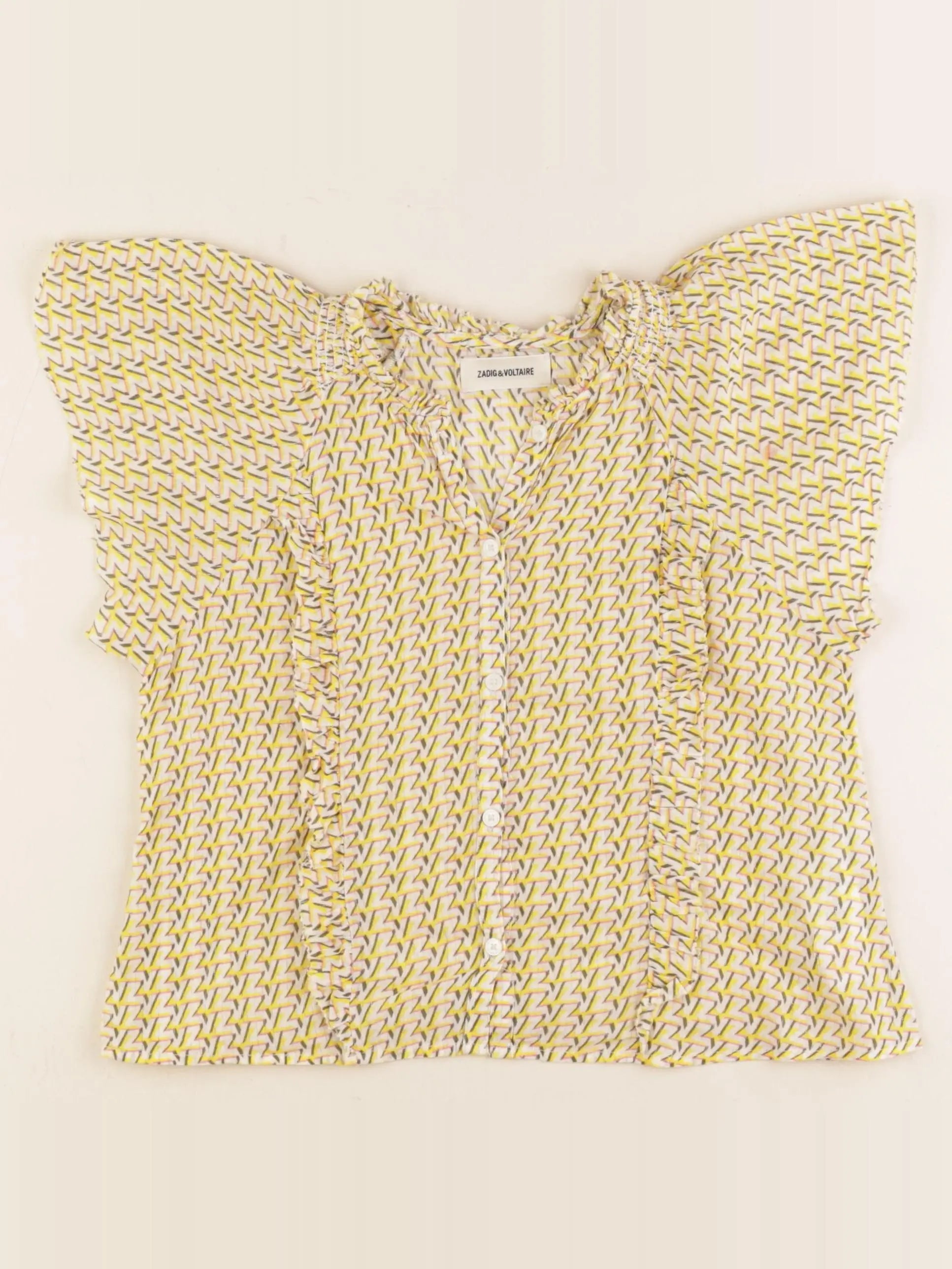 Zadig & Voltaire - blouse jaune - 8 ans