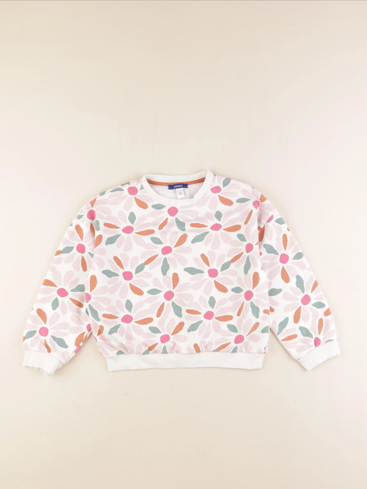 Okaidi - sweat blanc - 8 ans