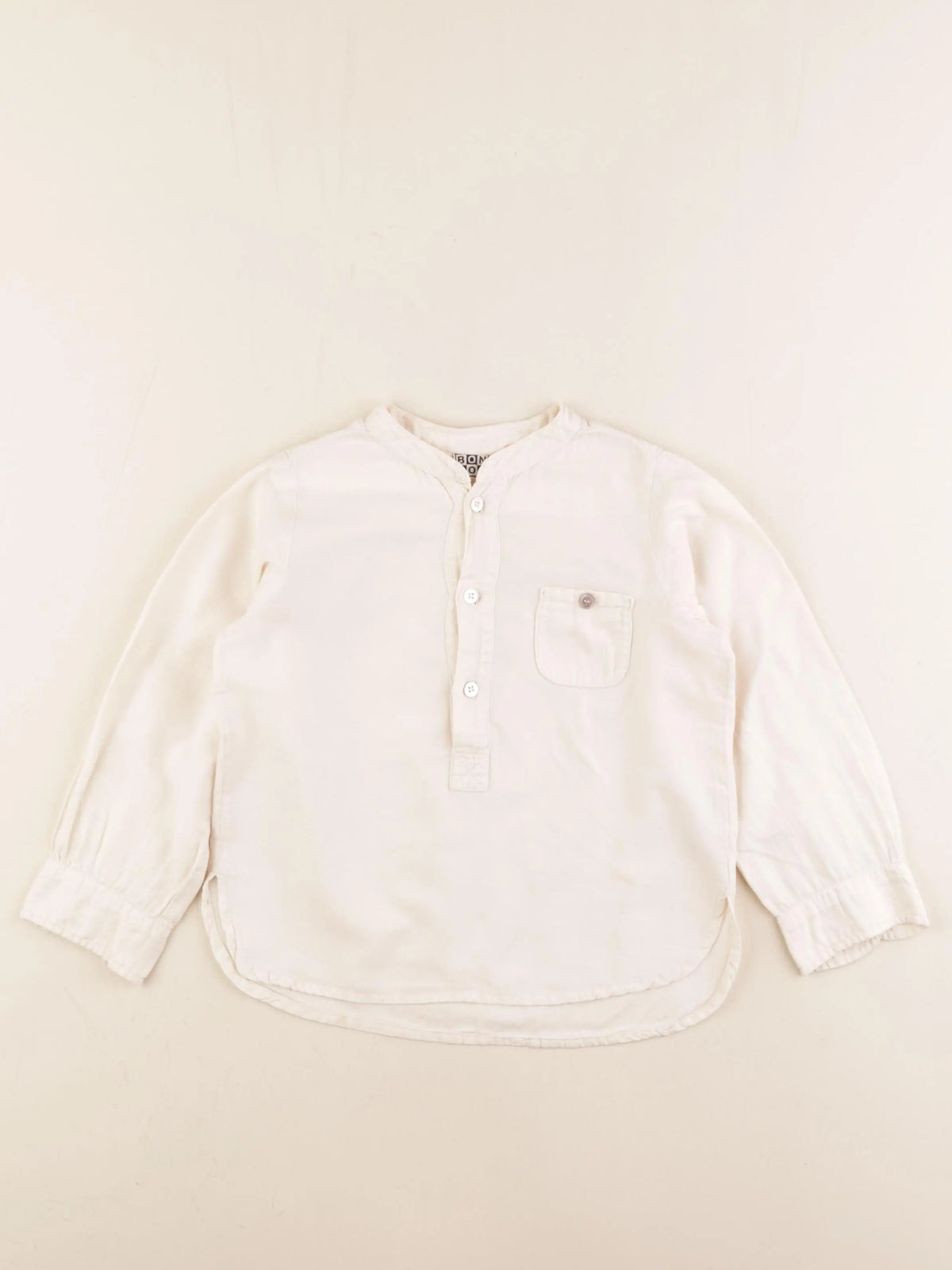 Bonton - chemise beige - 4 ans